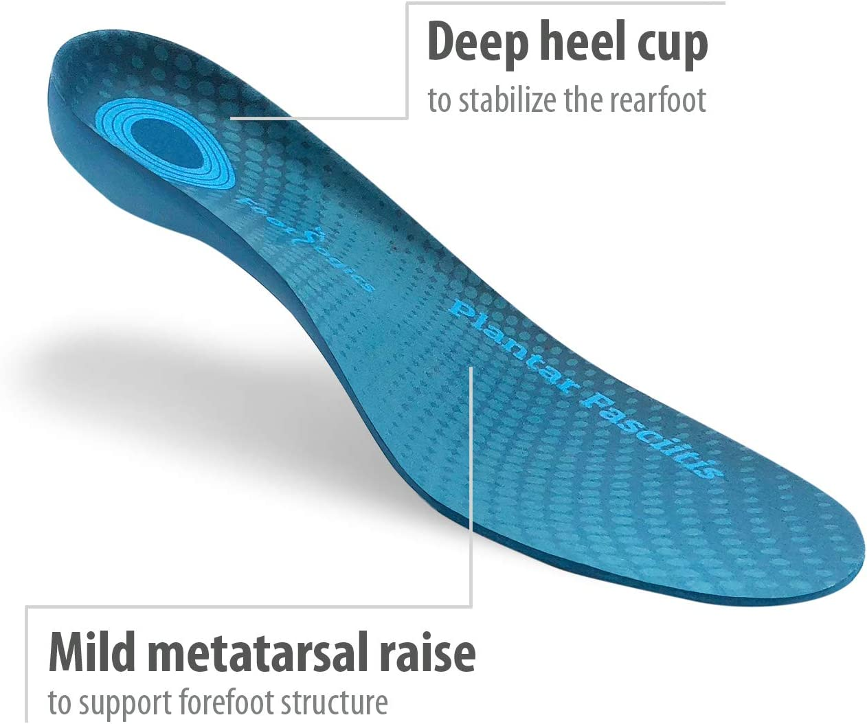 Footlogics Plantar Fasciitis Orthotic Insoles, Designed for Heel Pain and Plantar Fasciitis, Corrects Pronation, Helpful for the Relief of Achilles Tendonitis & Metatarsalgia, Full Length, Small, Pair