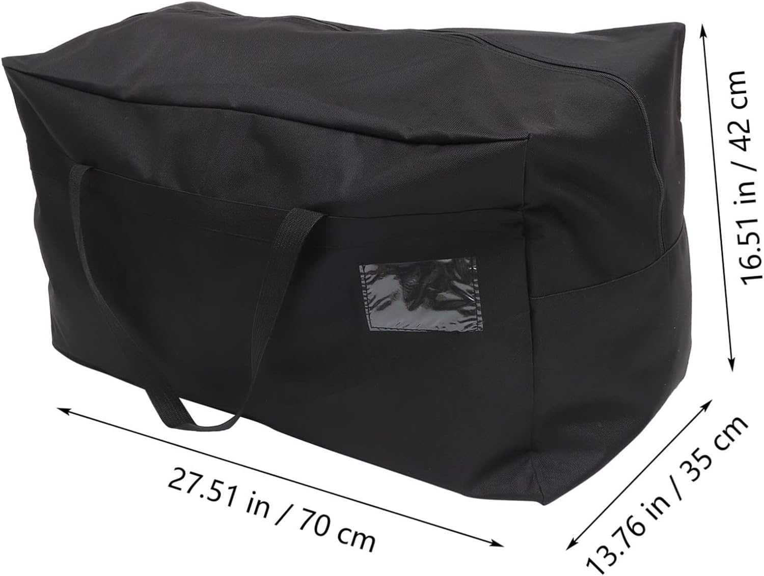 Hohopeti Oxford Cloth Luggage Bag Zipper Large Storage Bag for Men Travel Comforter Blanket Storage image number 6