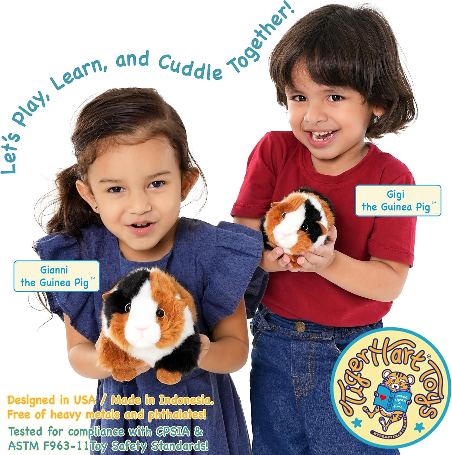 Gianni the Guinea Pig - 8 Inch Stuffed Animal Plush image number 3