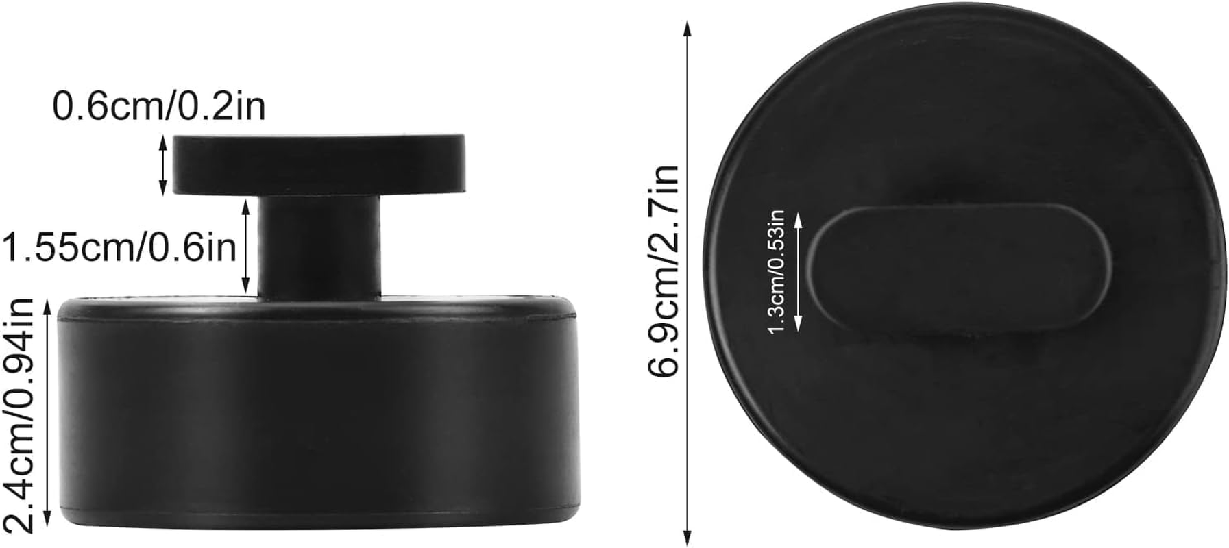 4Pcs Jack Pads Compatible with Corvette, Non-Slip Rubber Pucks Design to Safe Lifting of C5 C6 C7 C8 GS Models, Essential Garage Accessories for Corvette Owners image number 3