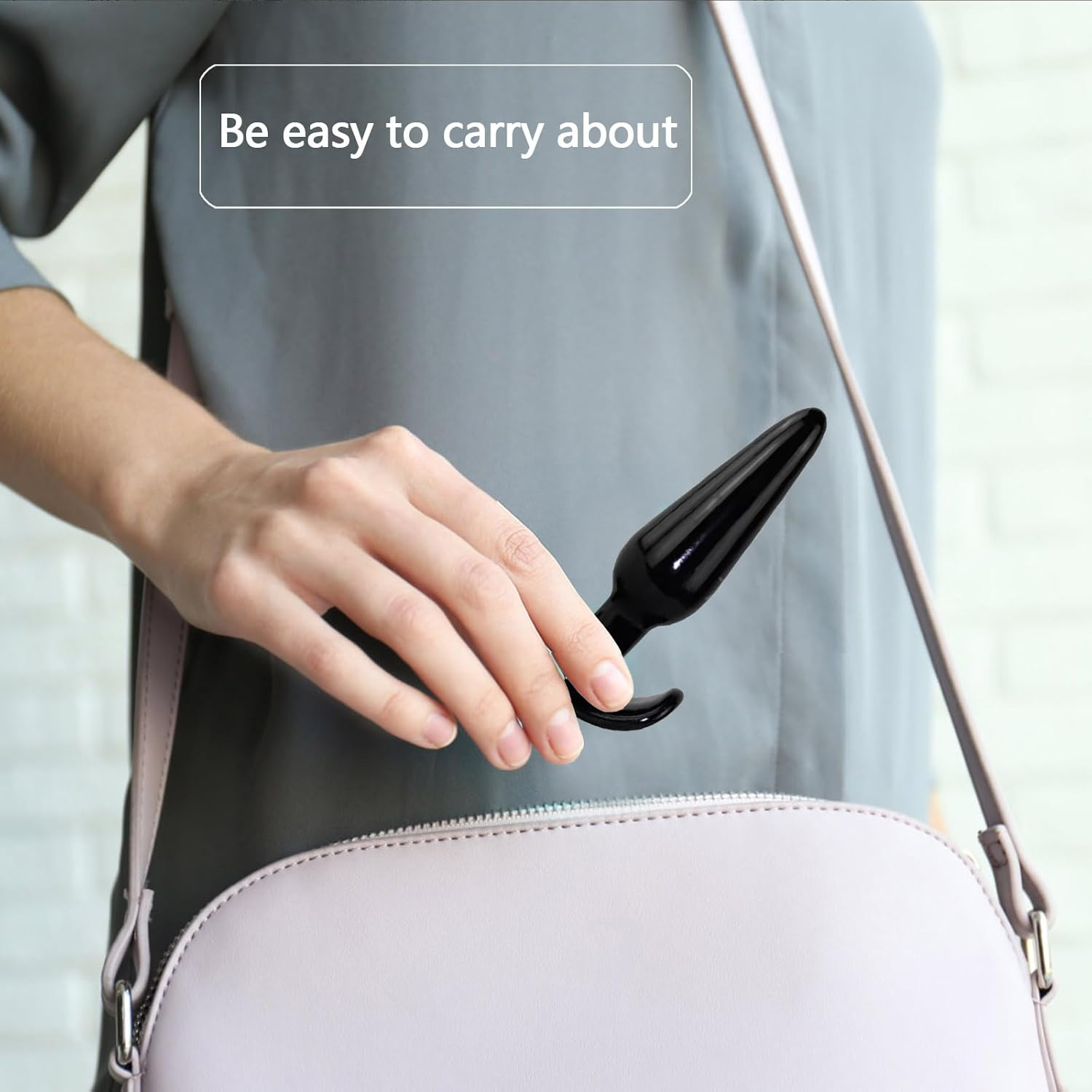 Mineens Anal Training Kit with 4 Silicone Butt Plugs - Graduated Sizes for Beginners and Advanced Users, Prostate Massager for Men and Women Sex Toy (Black) - Purple image number 2