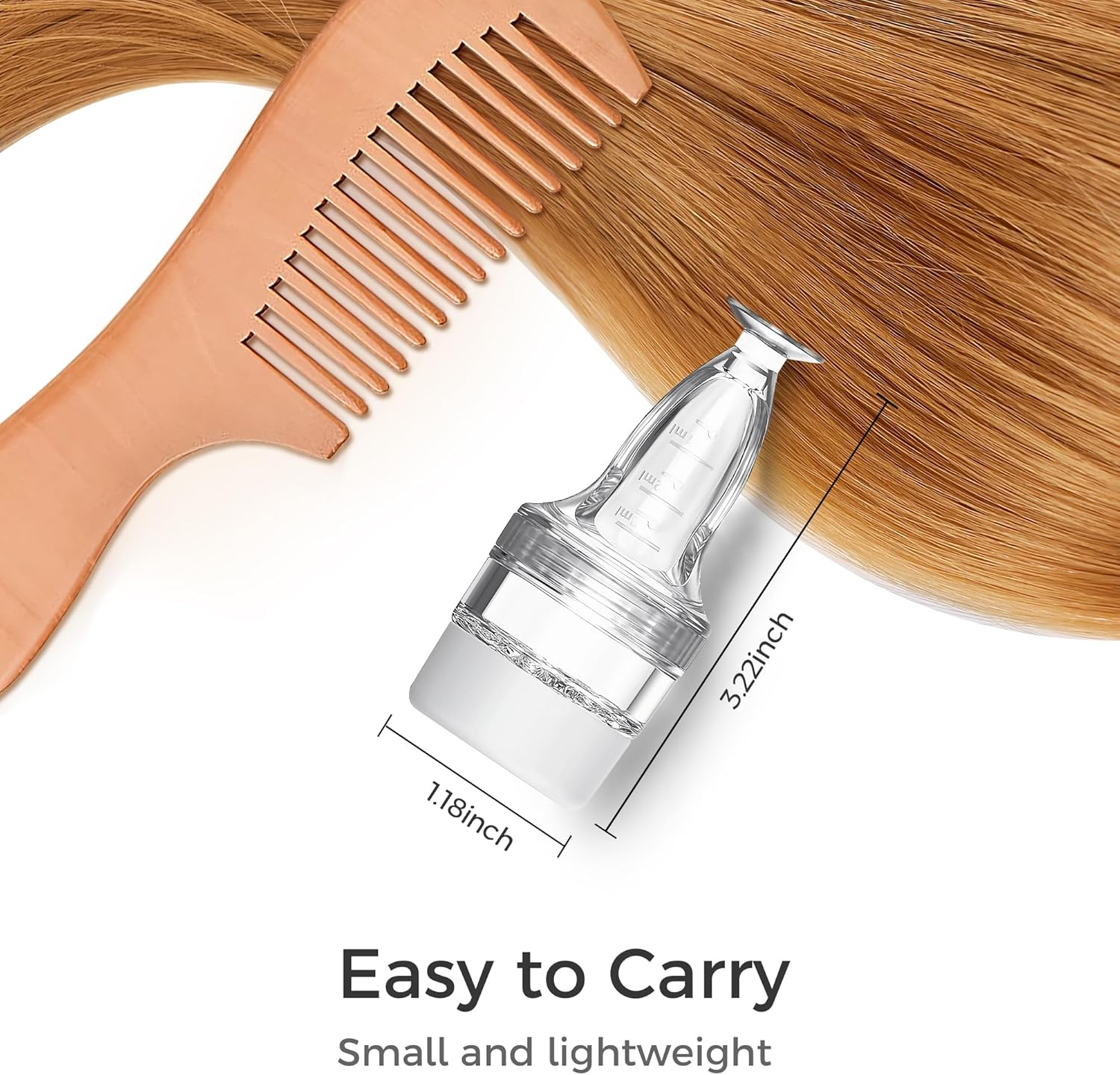 Minoxidil Applicator, Quick Efficient Apply No Messy Hair Serum Applicator Small Minoxidil Applicator Tool, Hair Applicator Bottle Minoxidil Brush Scalp Applicator Comb Dedicated to Minoxidil image number 3