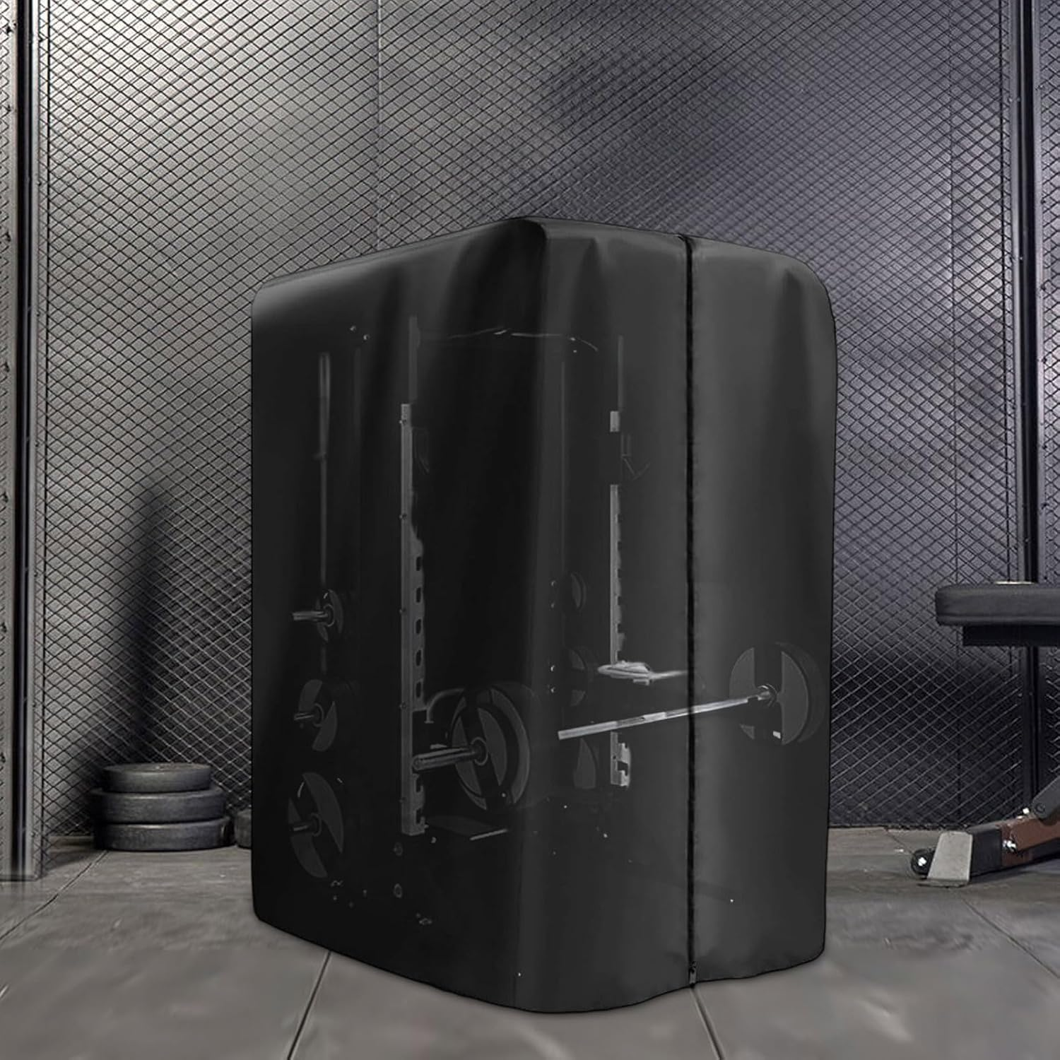 Gym Rack Cover - Waterproof 420D Oxford Protection | Workout Equipment Protective Cover | for Dumbbell Outdoor Home Commercial Exercise Training image number 1