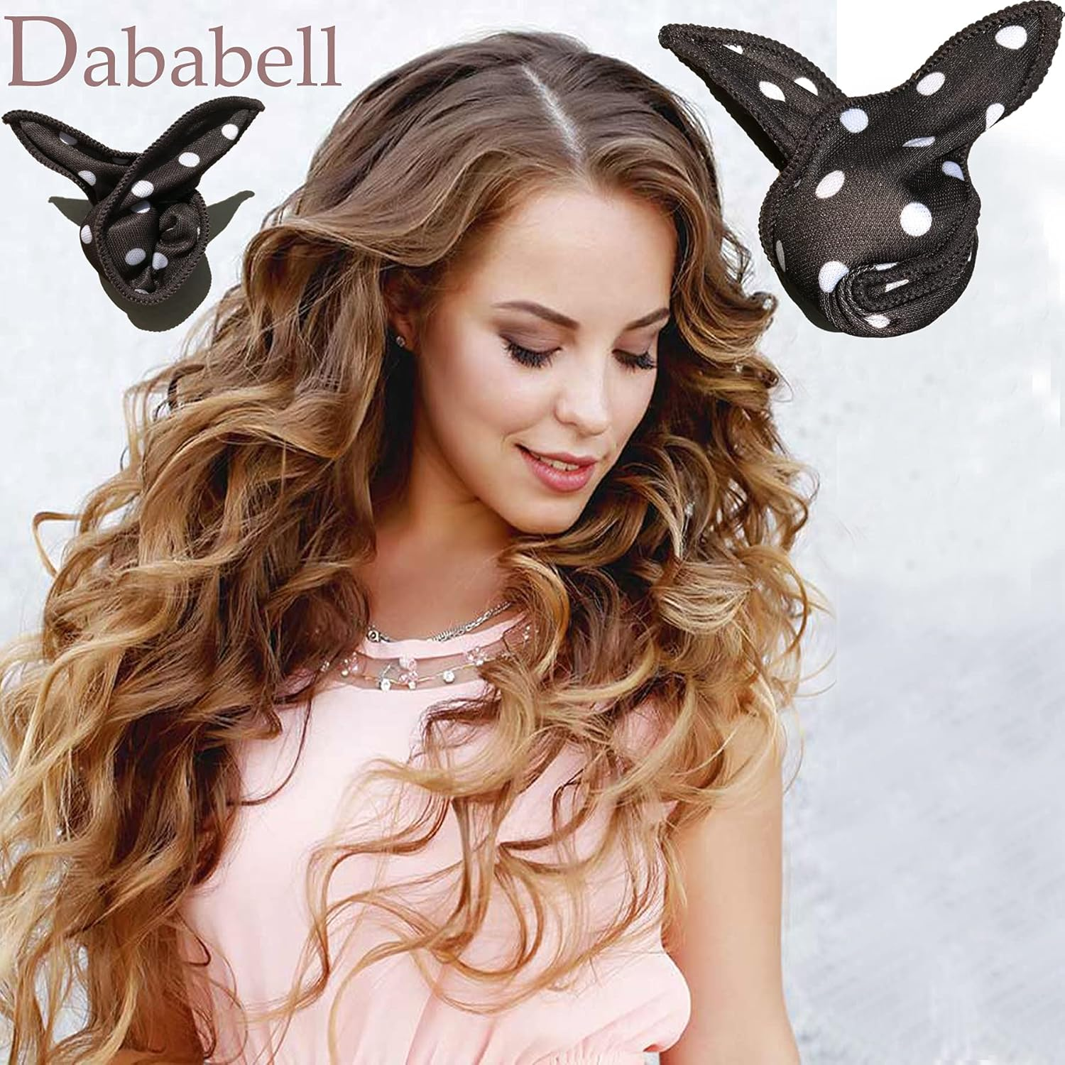 Dababell 40Pcs Black Soft Foam Sponge Hair Rollers - Overnight, Travel, Salon Style at Home image number 5