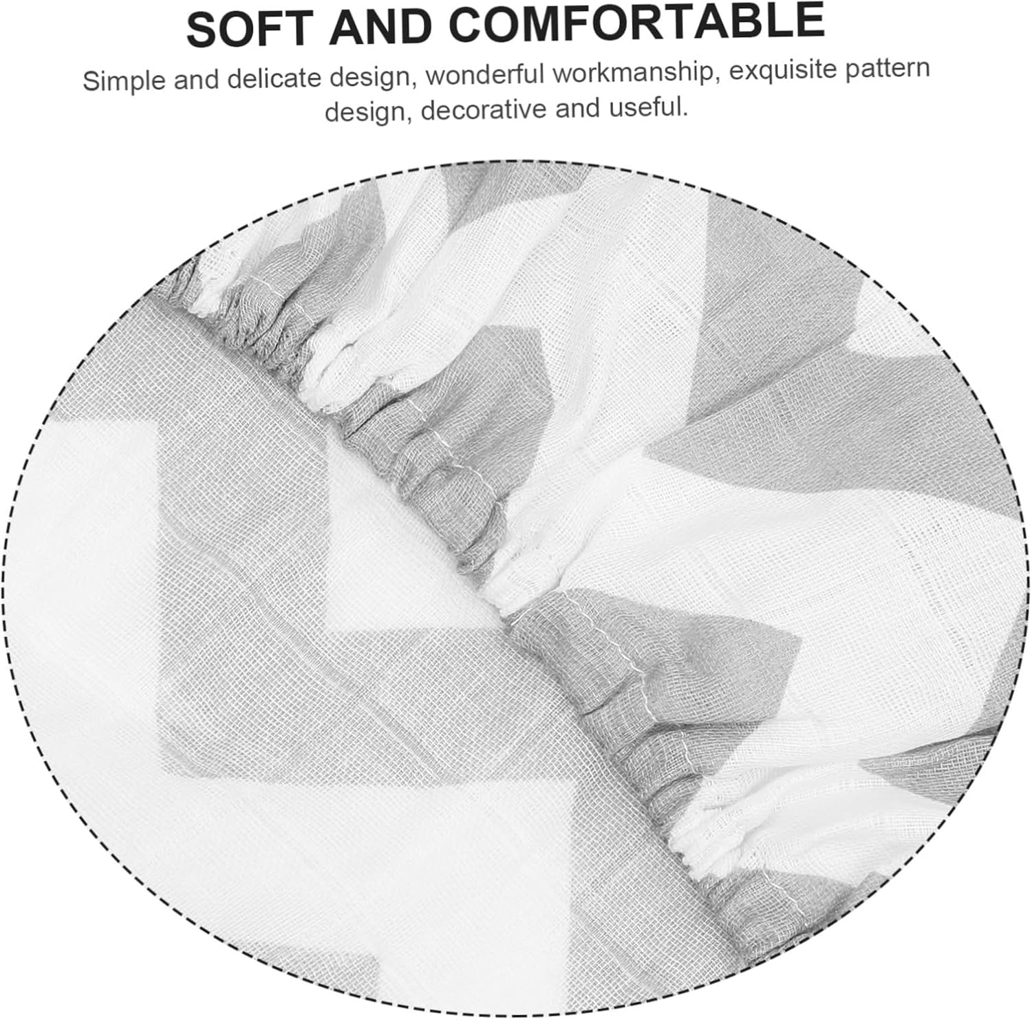 Baby Changing Pad Cover for Boys Washable Cotton Muslin Removable Changing Table Sheet Gray Wave Pattern for Newborn Care image number 1