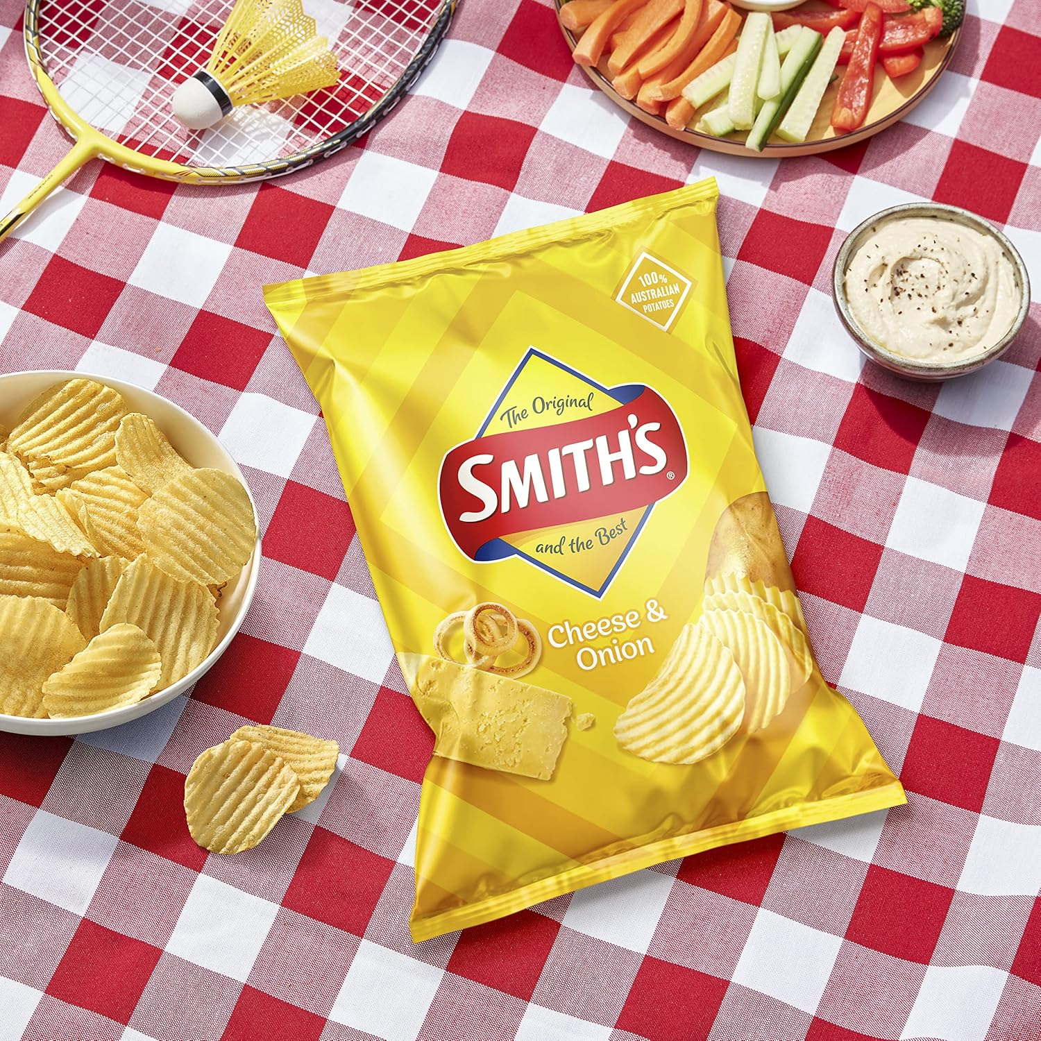 Smith&rsquo;S Cheese and Onion Crinkle Cut Potato Chips 170G image number 1