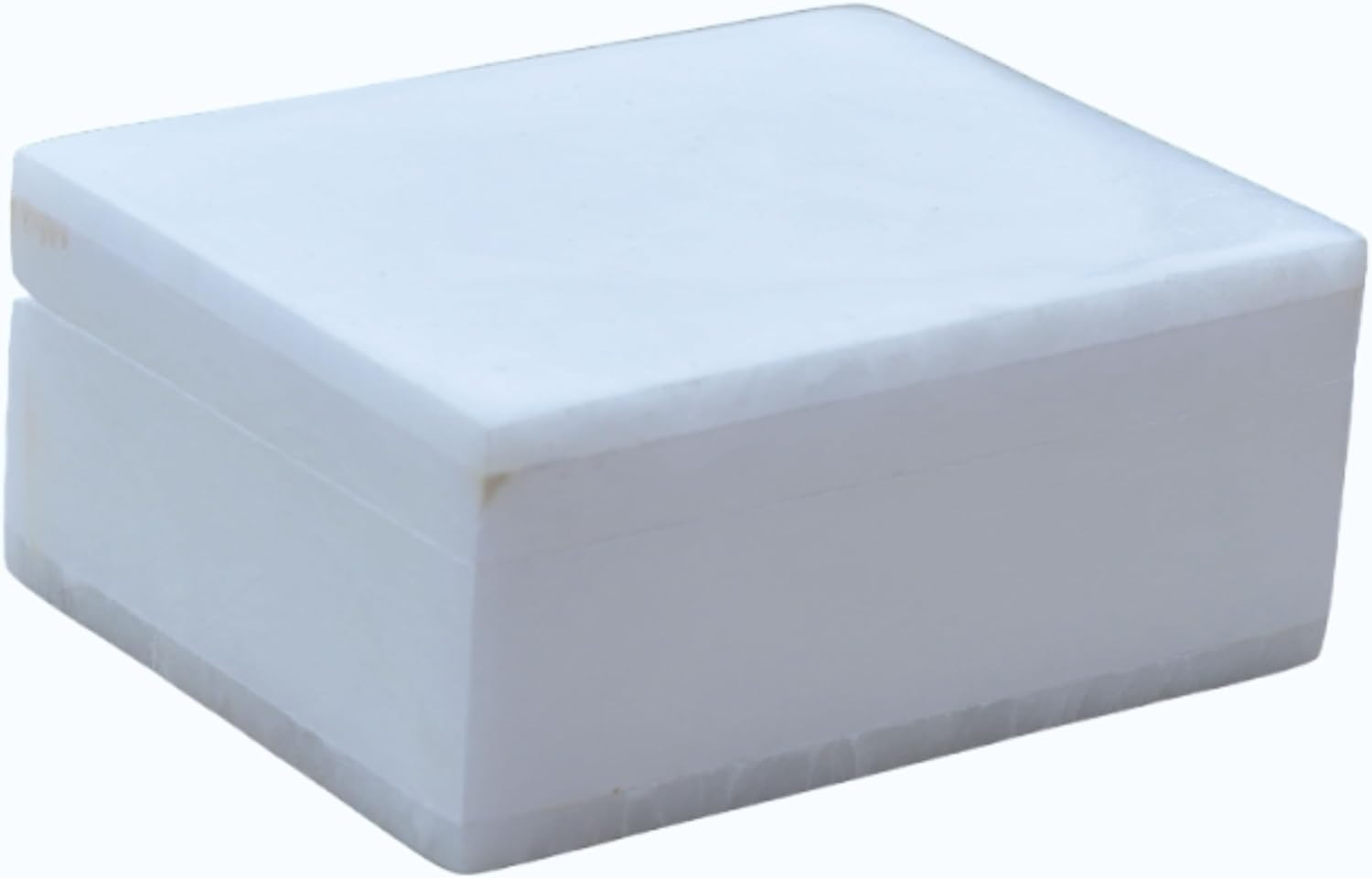 Marble Gift Box - White, Classic, Jewelry Box - 4X3" Inch, Rectangular, Luxury Stone Box image number 2