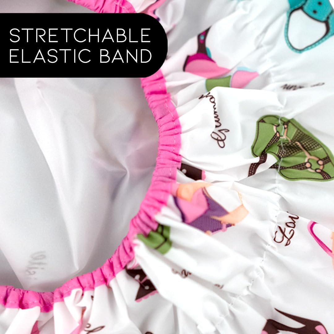 Betty Dain Fashionista Collection Mold Resistant Lined Shower Cap, Diva image number 3