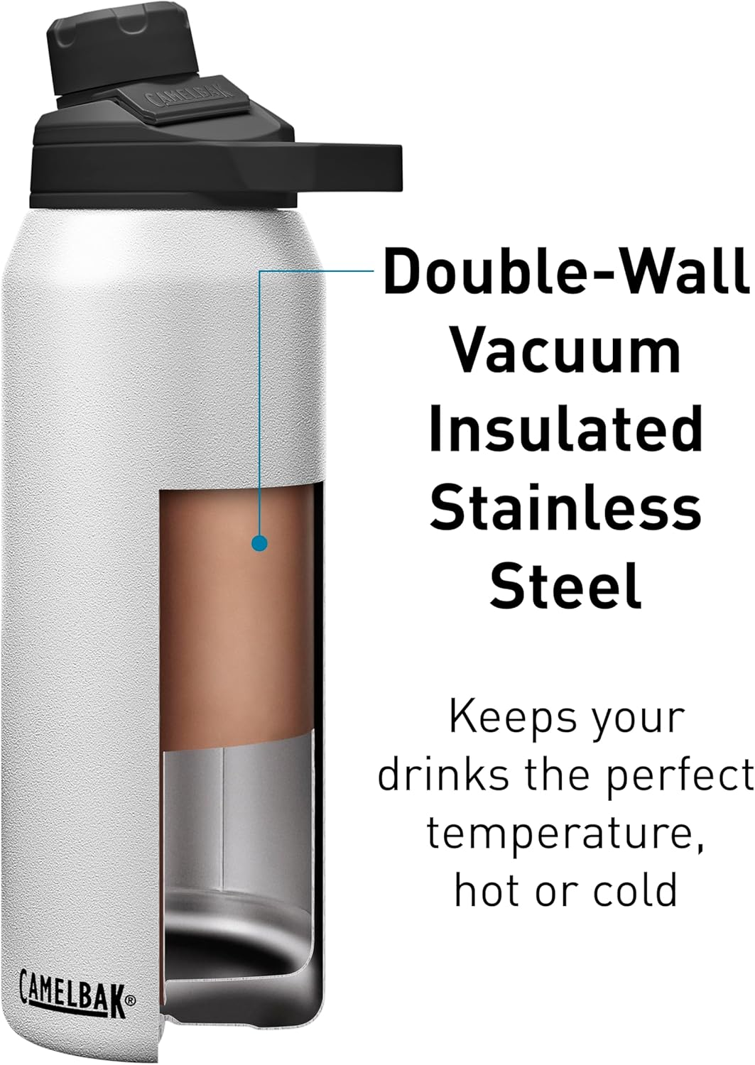 Camelbak Chute Mag Stainless Steel Vacuum Insulated .6L White image number 2
