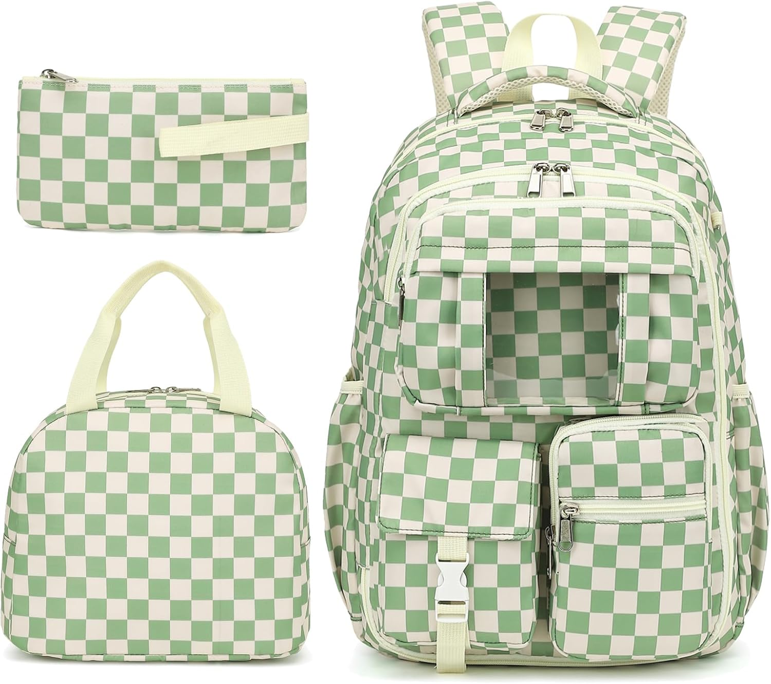 Girls School Backpack Set - Teens Kids School Bag Bookbag with Lunch Box Pencil Case for Elementary Middle School