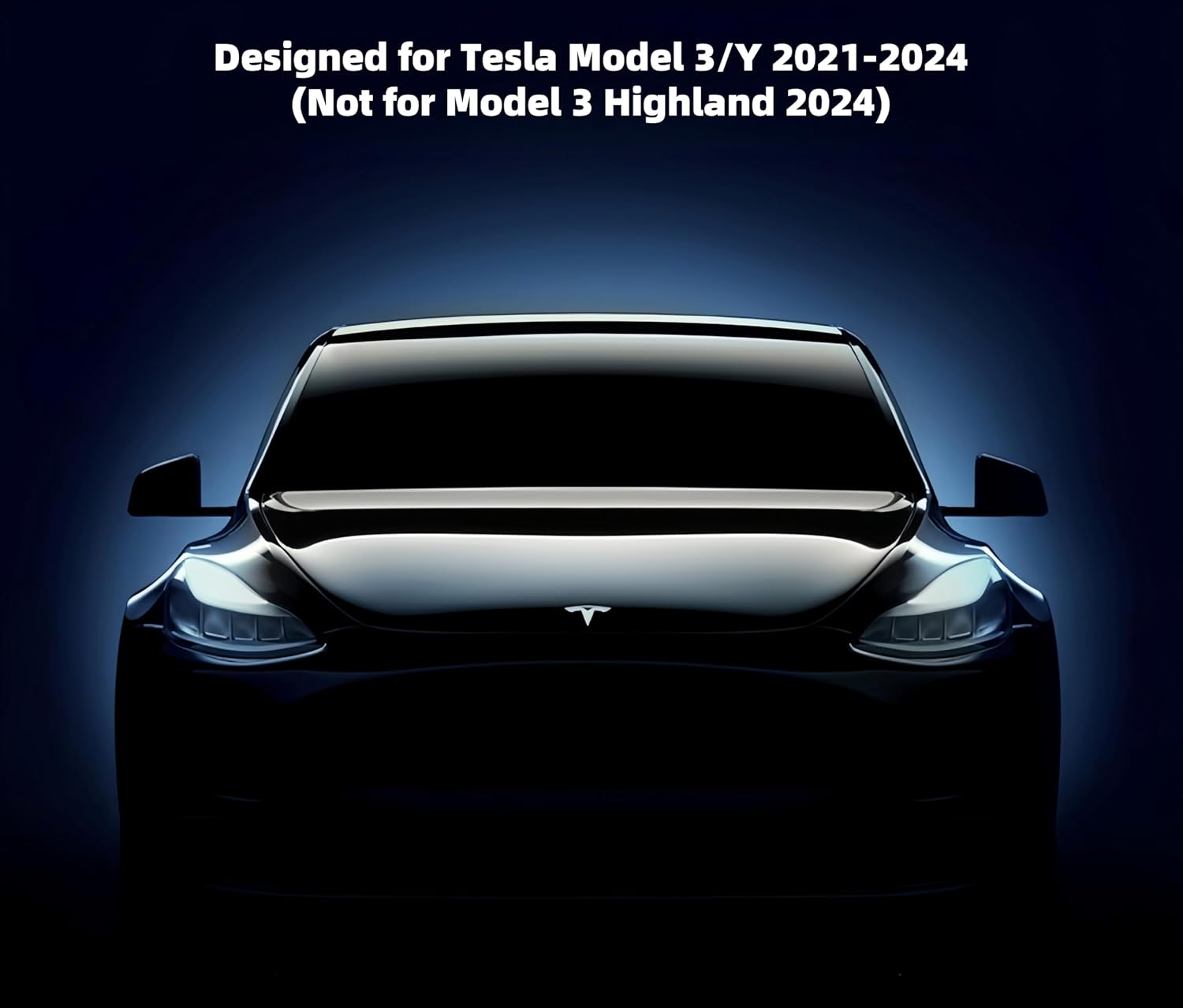 Frani Center Console Cup Holder Designed for Tesla Model 3 2021-2023 Model Y 2021-2024,Tesla Interior Center Console Accessories White - Blue image number 6