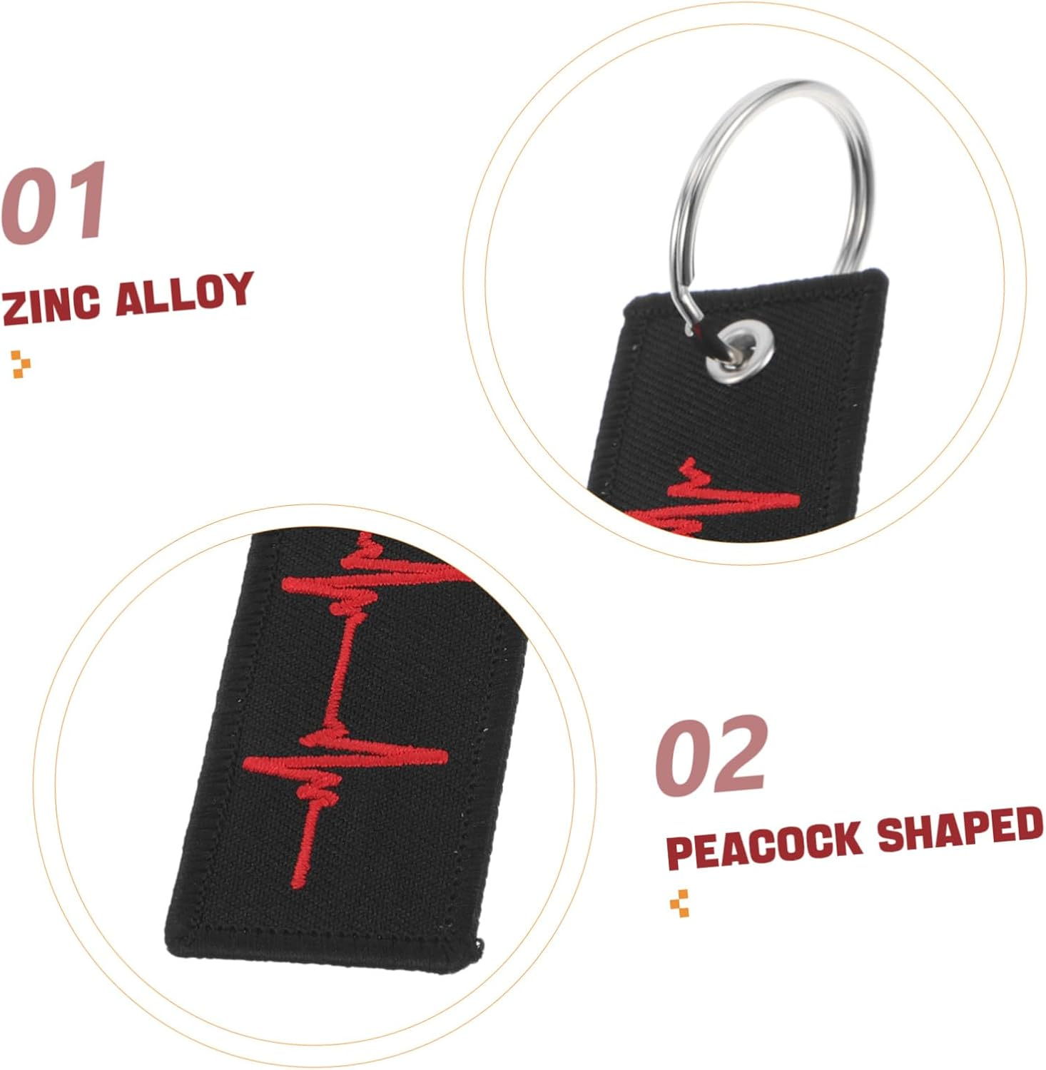 Parliky Racing Car Keychain Heartbeat Men Keychains for Car Keys Motorcycle Charm Unique Ornament