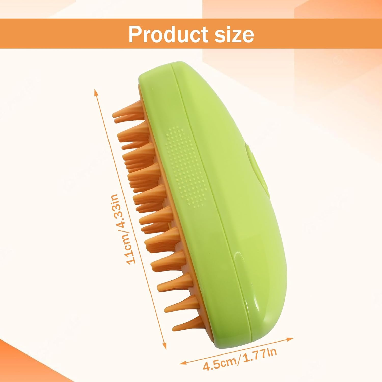 Steamy Cat Brush, 3-In-1 Cat Steamy Brush, Self Cleaning Steamy Cat Brush, Multifunctional Cat Grooming Brush, with Steam for Massage, Steamy Cat Hair Brush for Long Hair and Short Hair image number 4