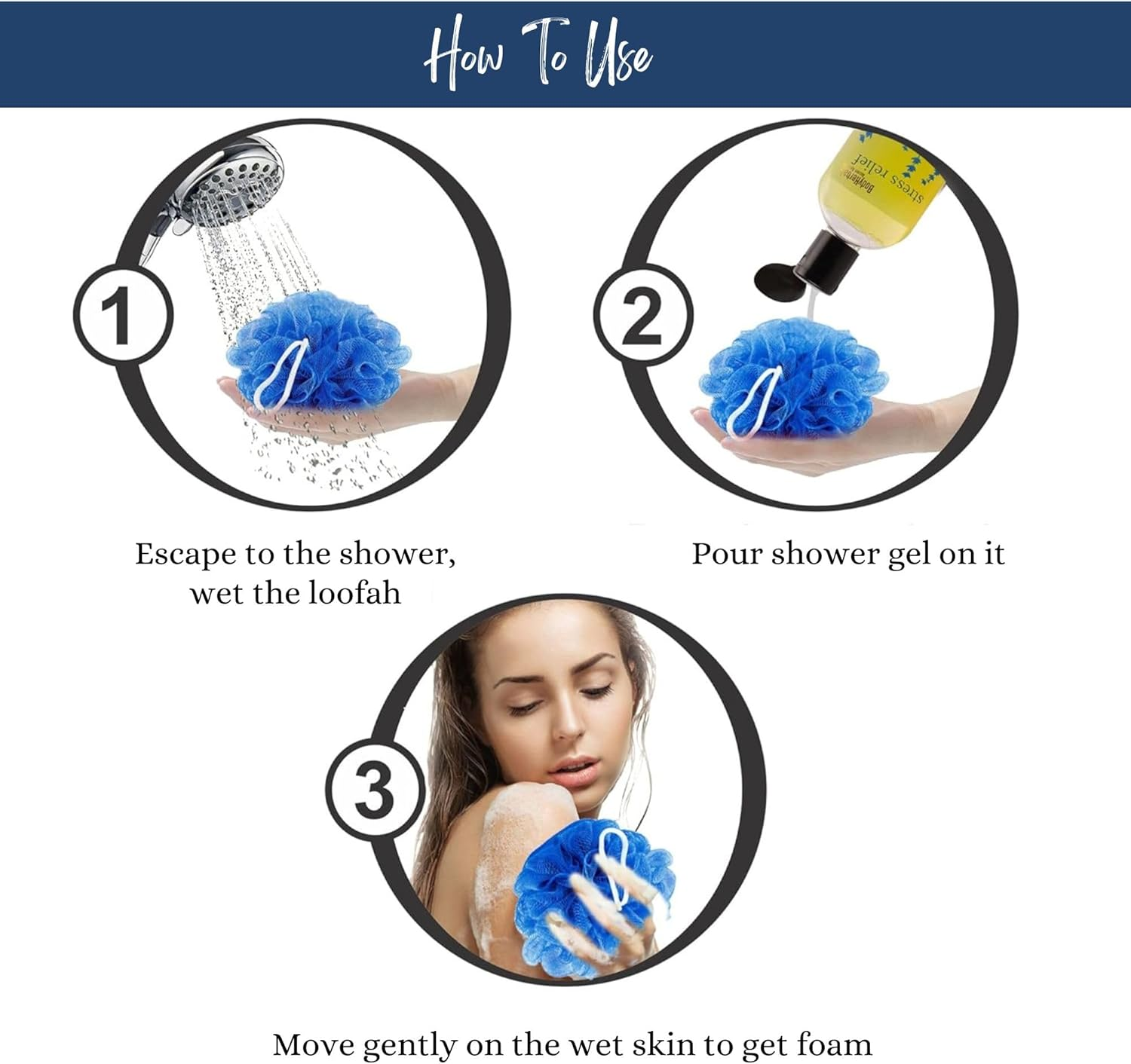 Bodyherbals Stress Relief, Lavender Shower Gel with Skin Conditioners (200Ml) Beauty, Bath & Shower, Soaps & Body Washes, Body Wash Gels image number 1