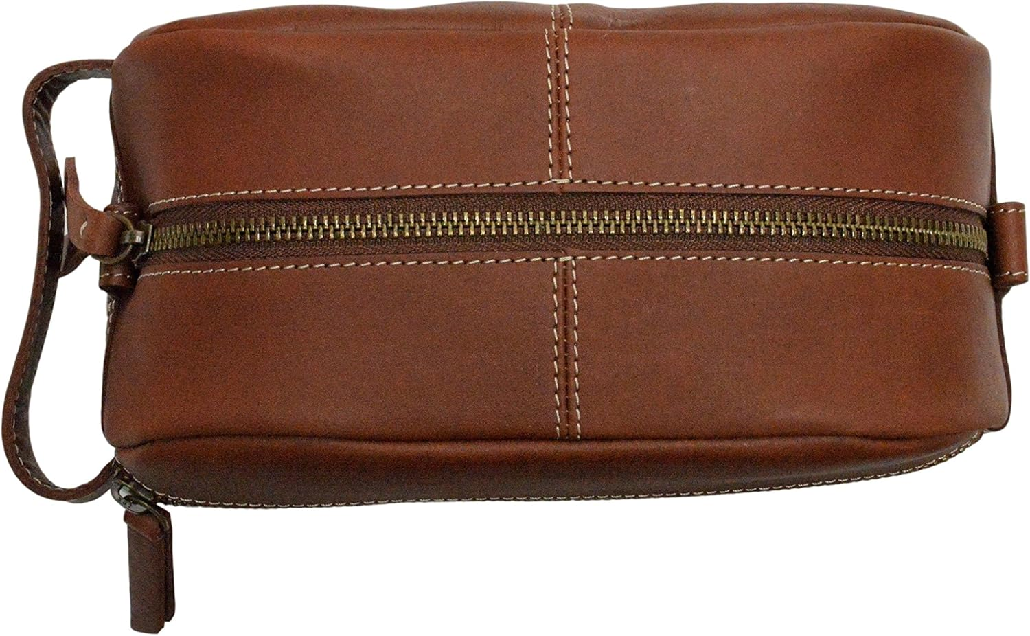 Timberland Men'S Leather Toiletry Bag Travel Kit Accessory - Black image number 5