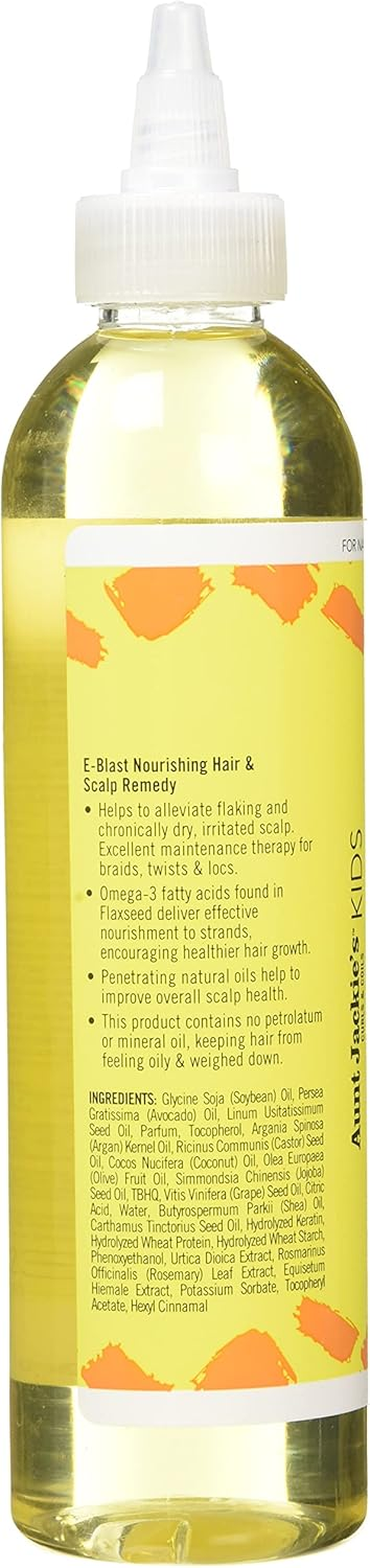 Aunt Jackie'S Girls E-Blast, Enriched with Vitamin E and Flaxseed, Nourishing Scalp Remedy, Great for Chronically Dry Scalp and Hair, 8 Ounce Spray Bottle image number 4