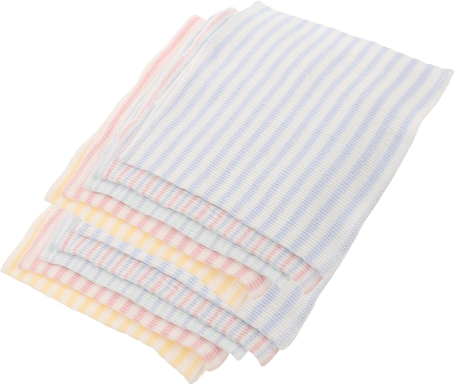10Pcs Baby Belly Band Cotton Navel Bands for Newborns Breathable Infant Belly Wraps in Blue White Pink and Green image number 5