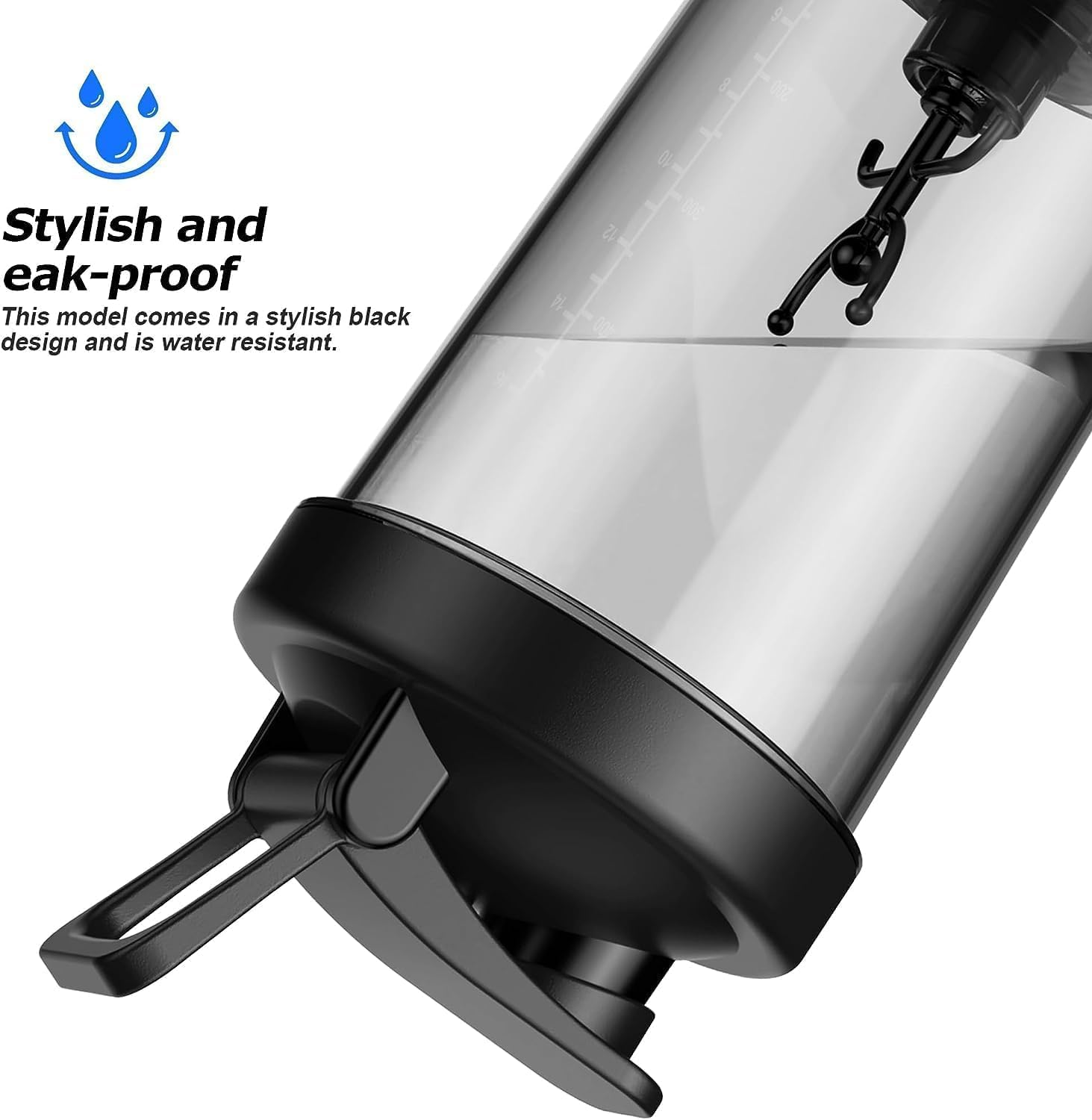 Premium Electric Protein Shaker Bottle, 600Ml/20Oz Blender for Mixing Protein, Gym Portable Cup, USB-C Rechargeable Shaker Bottles for Coffee Milk Supplement Powder, Made with Tritan, BPA Free image number 5