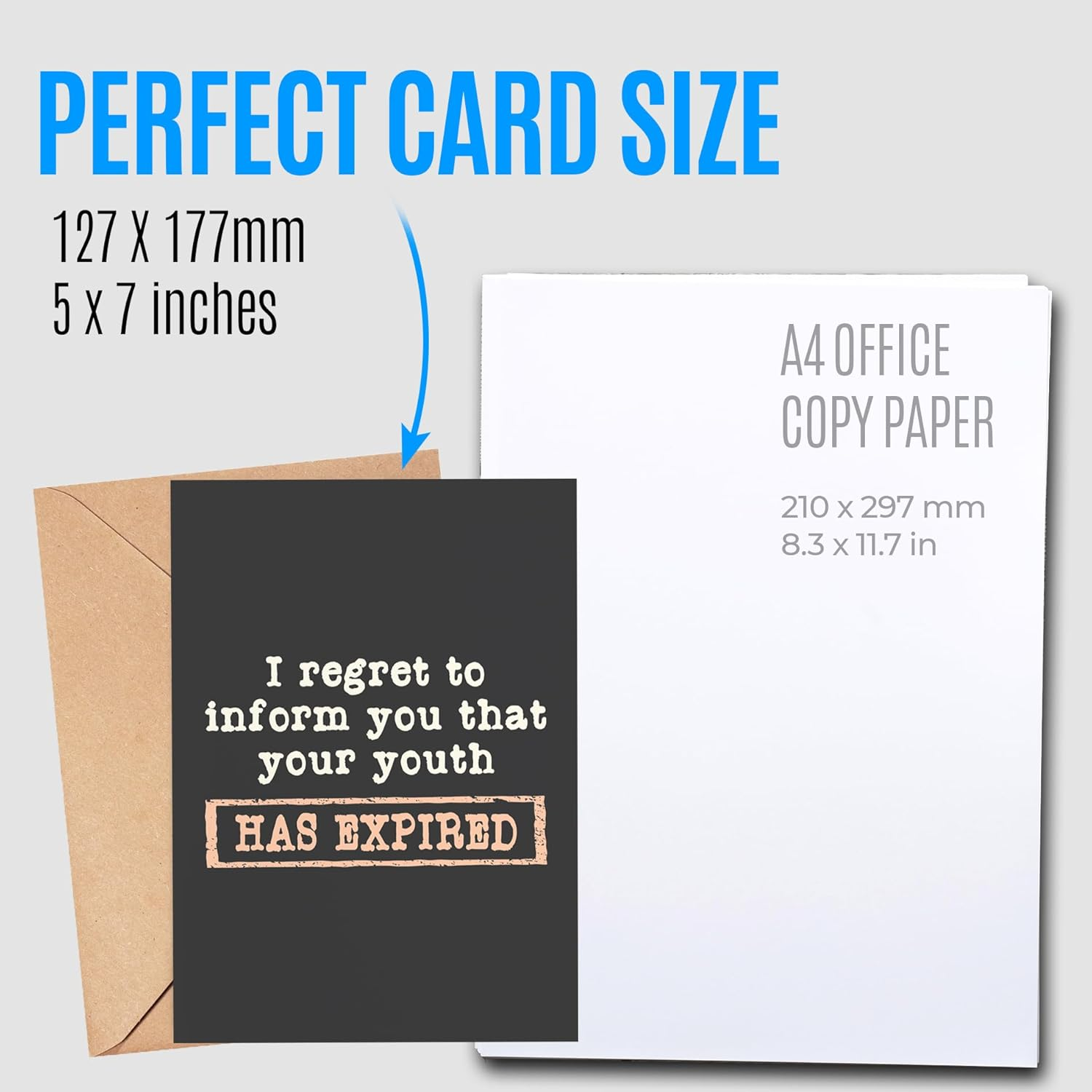 Funny Birthday Cards for Women, Men - Happy Birthday Card - Sister Birthday Card - Brother Birthday Card - 30Th, 40Th, 50Th, 60Th, 70Th, 80Th, 90Th Birthday Card - Birthday Card for Him, Her - Expired image number 2