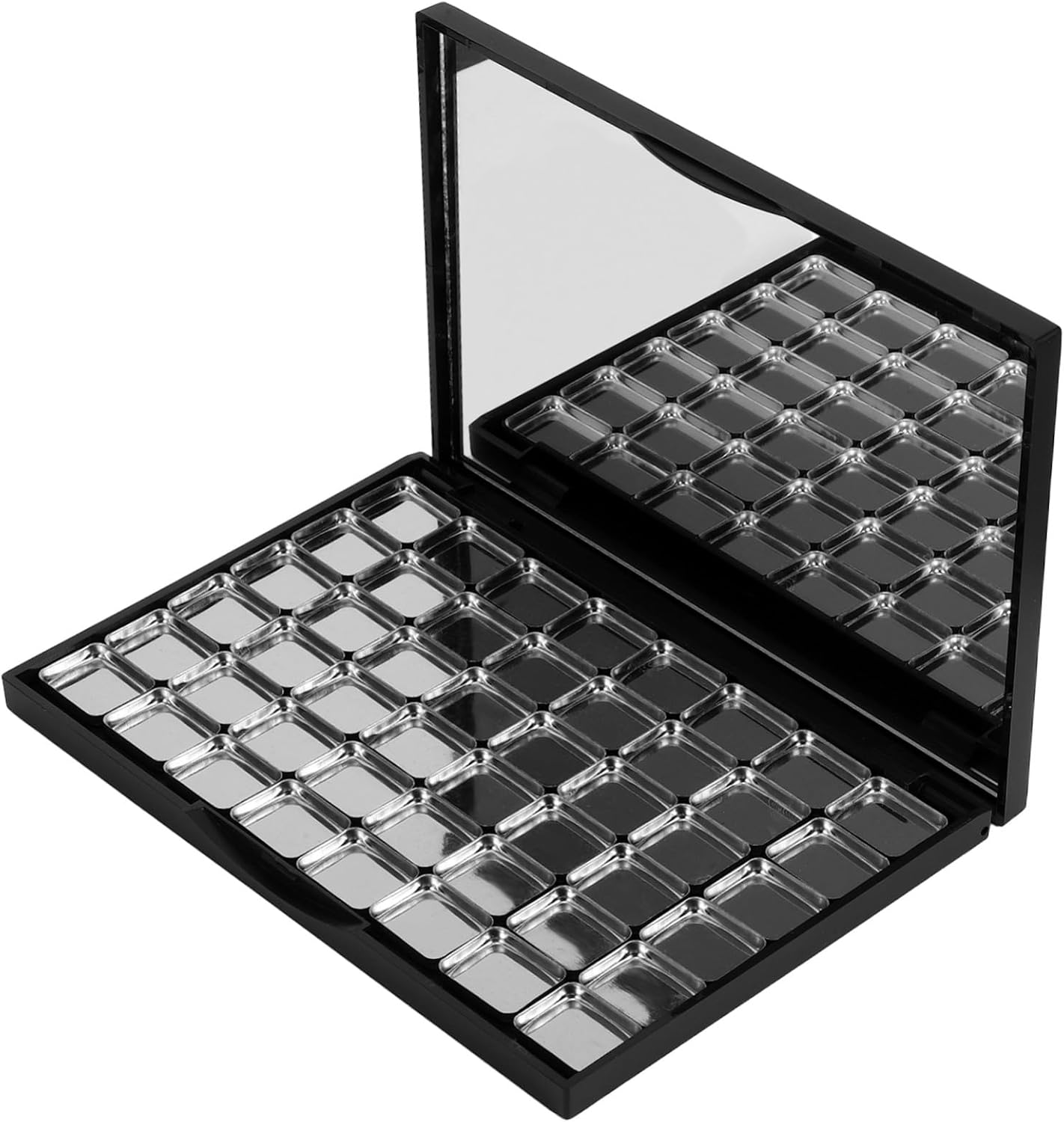 CHICAMPERA 48Pcs Empty Magnetic Eyeshadow Palette with Mirror Refillable Makeup Organizer for Eyeshadow and Blush Powder Includes Metal Pans Travel Friendly Cosmetic Storage Case image number 1