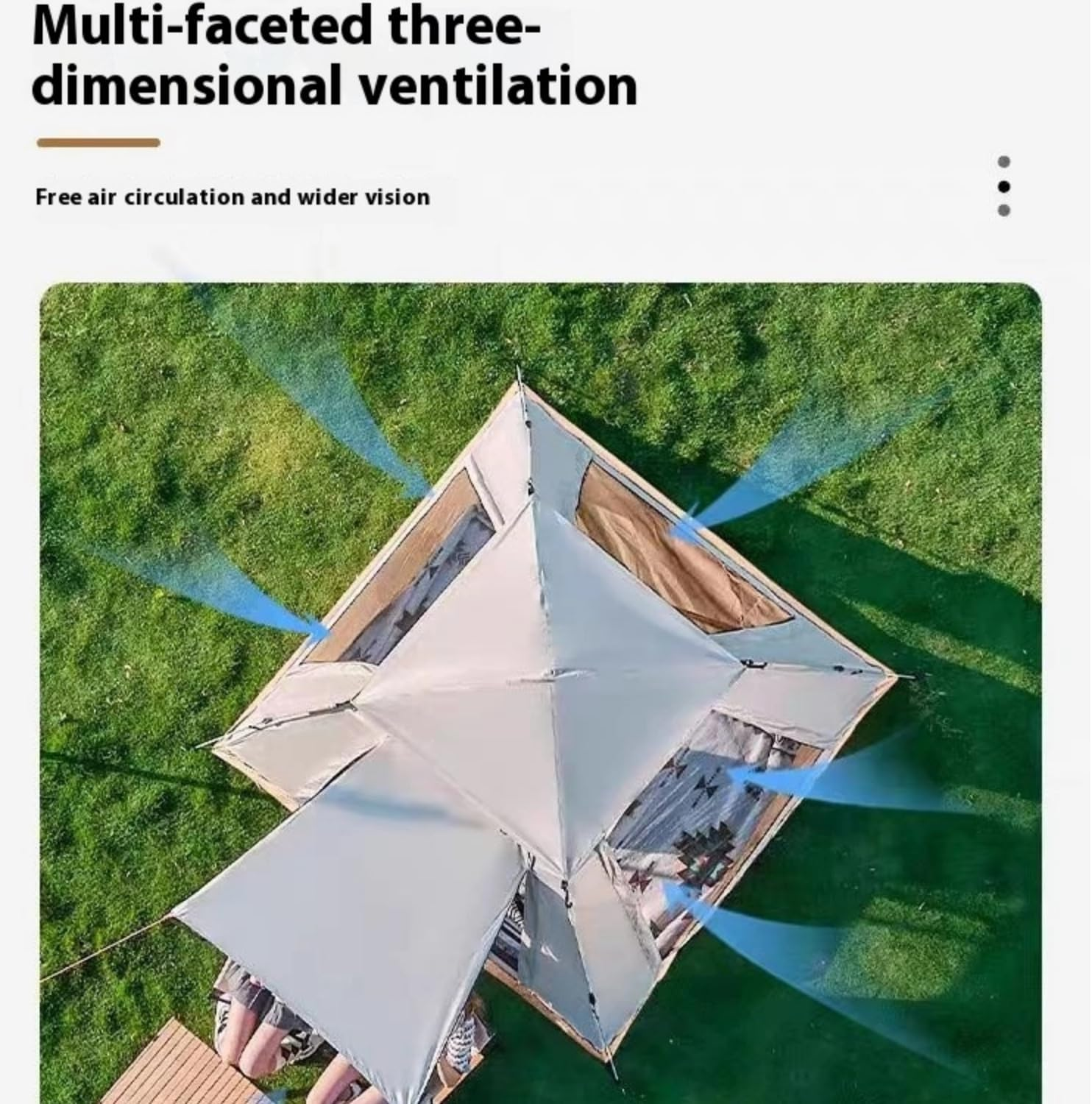 4-6 Person Camping Tents with Quick Setup Folding Pop up Tent | Backpacking Tent for Hiking, Travel, or Beach | Inflatable Tents for Camping | Waterproof Tent for Beach image number 4