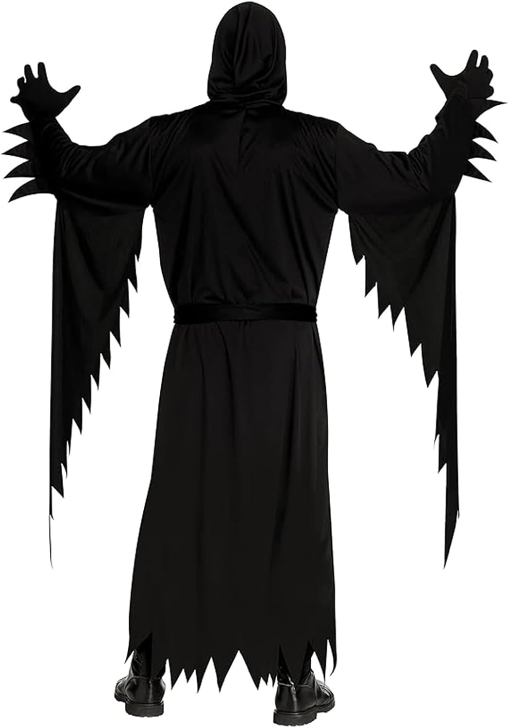 Scary Scream Costume Gostfaceing Costume Black Robe with Mask Mens Costume Halloween Cosplay Costume image number 6