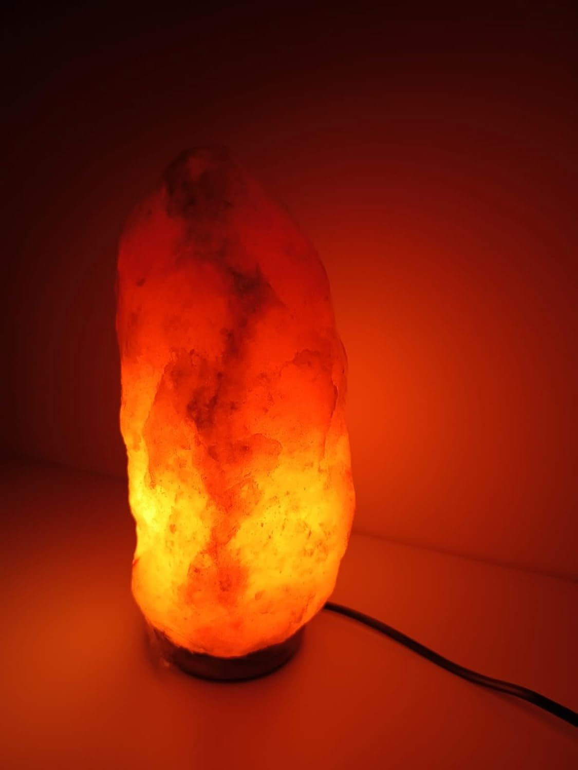4-5 KG Premium Himalayan Crystal Salt Lamp 100% Authentic, Handcrafted from the Foothills of the Himalayas Beautifully Hand Craft Comes with Complete Electric Fitting &ndash; Quality Guaranteed image number 3