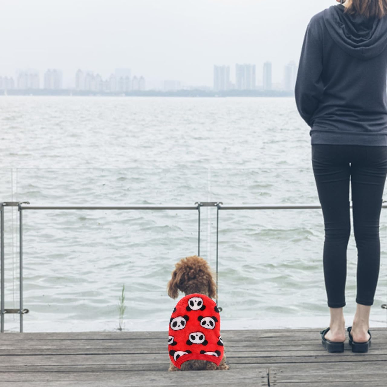 4Pcs Flannel Small Dog Clothes Winter Mini Warm Vest for Chihuahua and Other Small Pets - Mixed Style Pet Apparel Costume (XXS) image number 6