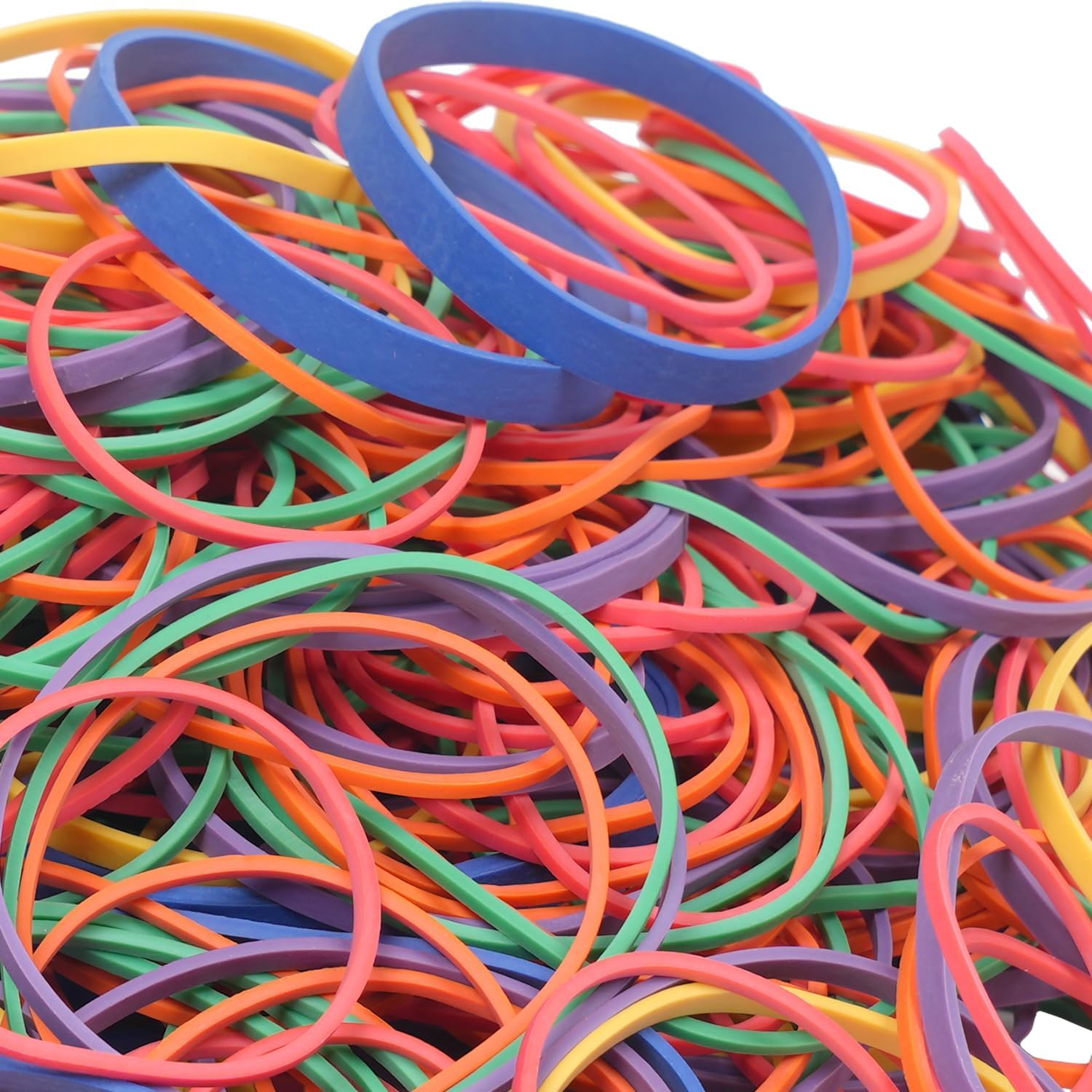 Rubber Bands Assorted Size Multicolor 200Grams Rubber Bands Size#16,Size18,Size19,Size32,Size33,Size64 image number 2