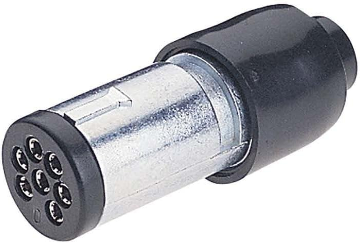 Narva 7 Pin Small round Metal Trailer Plug