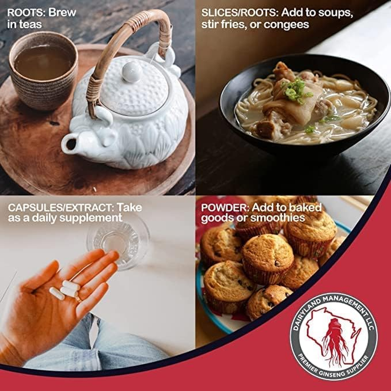 Red Panax Ginseng Powder with Natural Ginsenosides - Supports Healthy Energy, Vitality, Mood and More image number 3