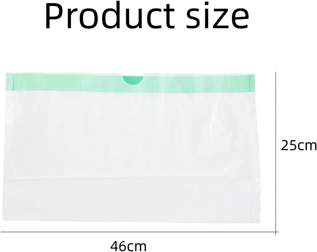 50PCS Toilet Seat Cleaning Bag,Reusable，Suitable for Kids Training Seats, Toddlers, Adults and Outdoor Pets, Bedpans and Outdoor Use(42 X 24Cm) image number 3