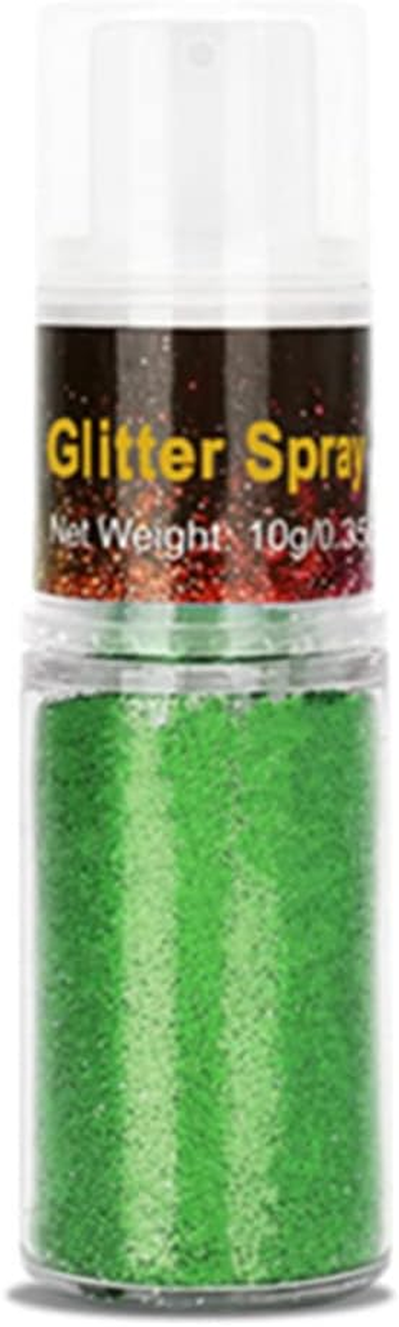 Go Ho UV Orange Hair and Body Glitter Spray, Festival UV Effect Glitter Powder Makeup for Hair/Body/Clothes,Dry Powder Spray Loose Sparkle Makeup,10G