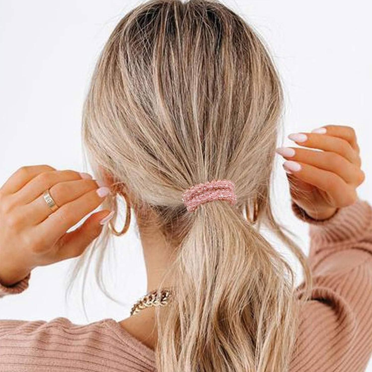 WERIGONI Pack of 3 Glitter Stones Hair Accessories for Women Elastic Headband Crystal Bracelet Gifts for Women image number 1