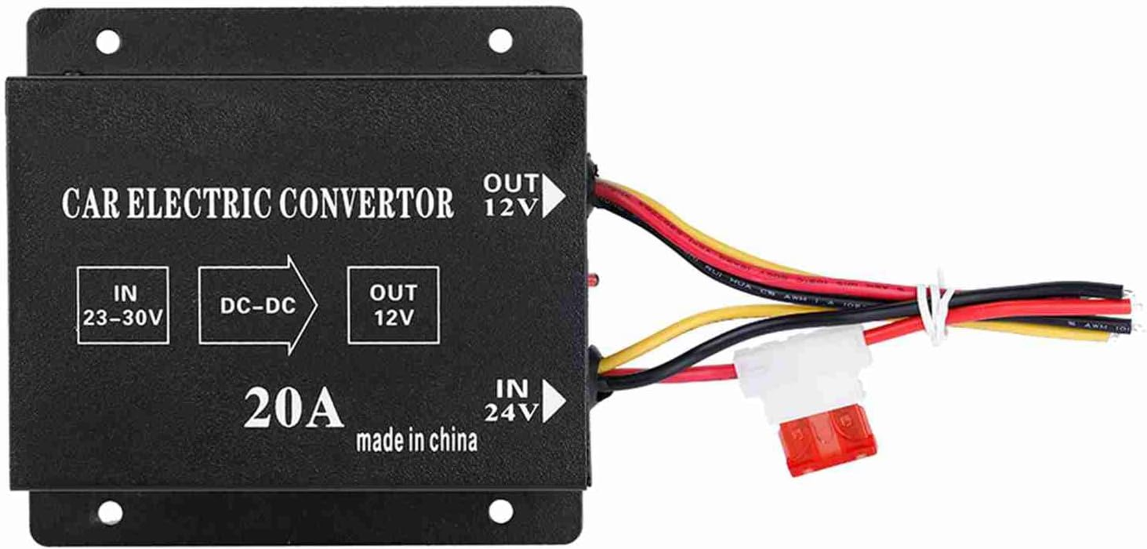 DC 24V 12V Power Converter Electric Inverter Voltage Reducer for Car Truck Electrical System (24V to 12V/20A/240W) image number 4