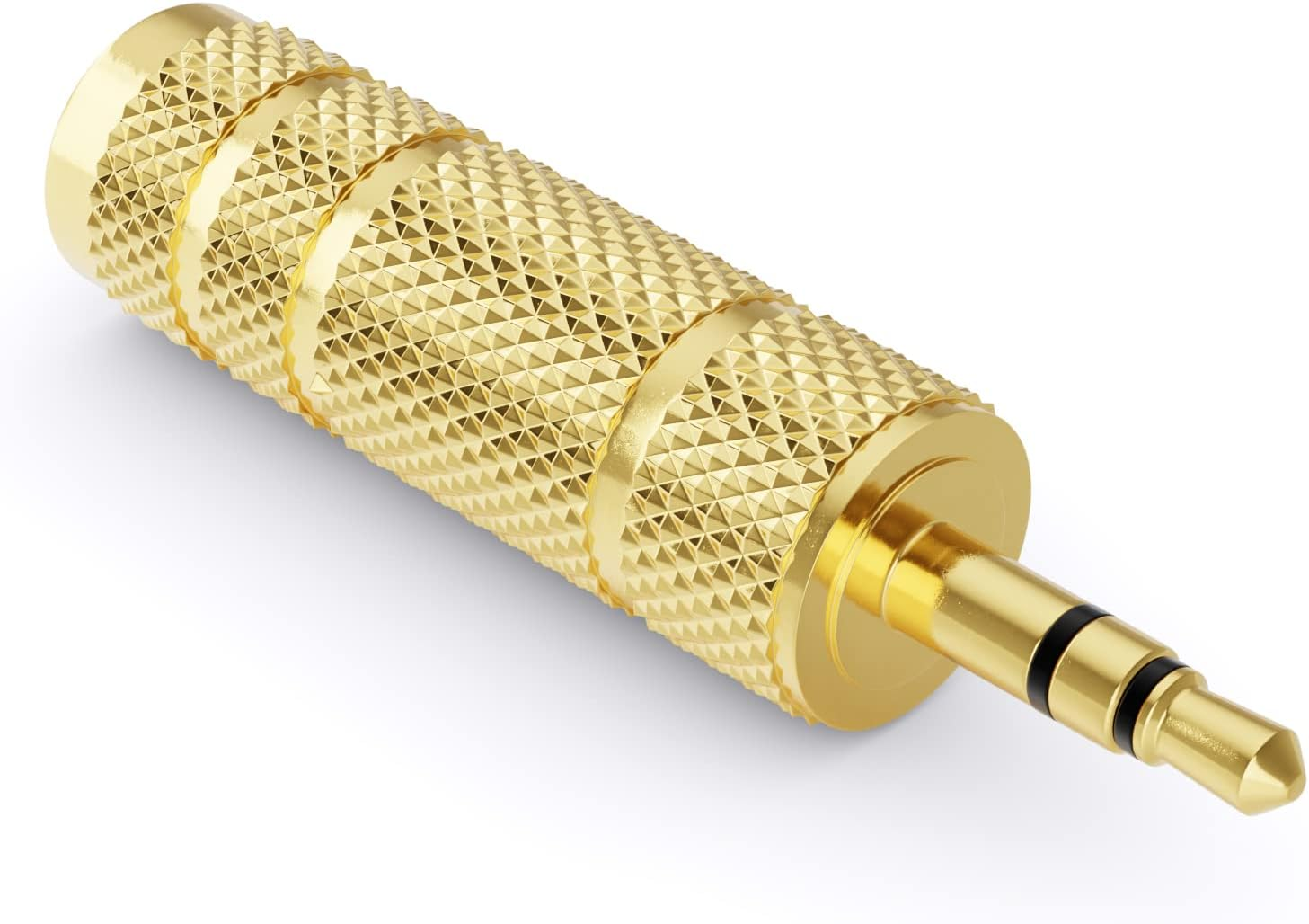 Deleycon Jack Adapter [Pack of 2] 3.5 Mm to 6.35 Mm - Stereo Audio Coupling - for Mobile Phones Smartphone Tablet PC Notebook Computer Hifi Receiver Amplifier Home Cinema TRS image number 4