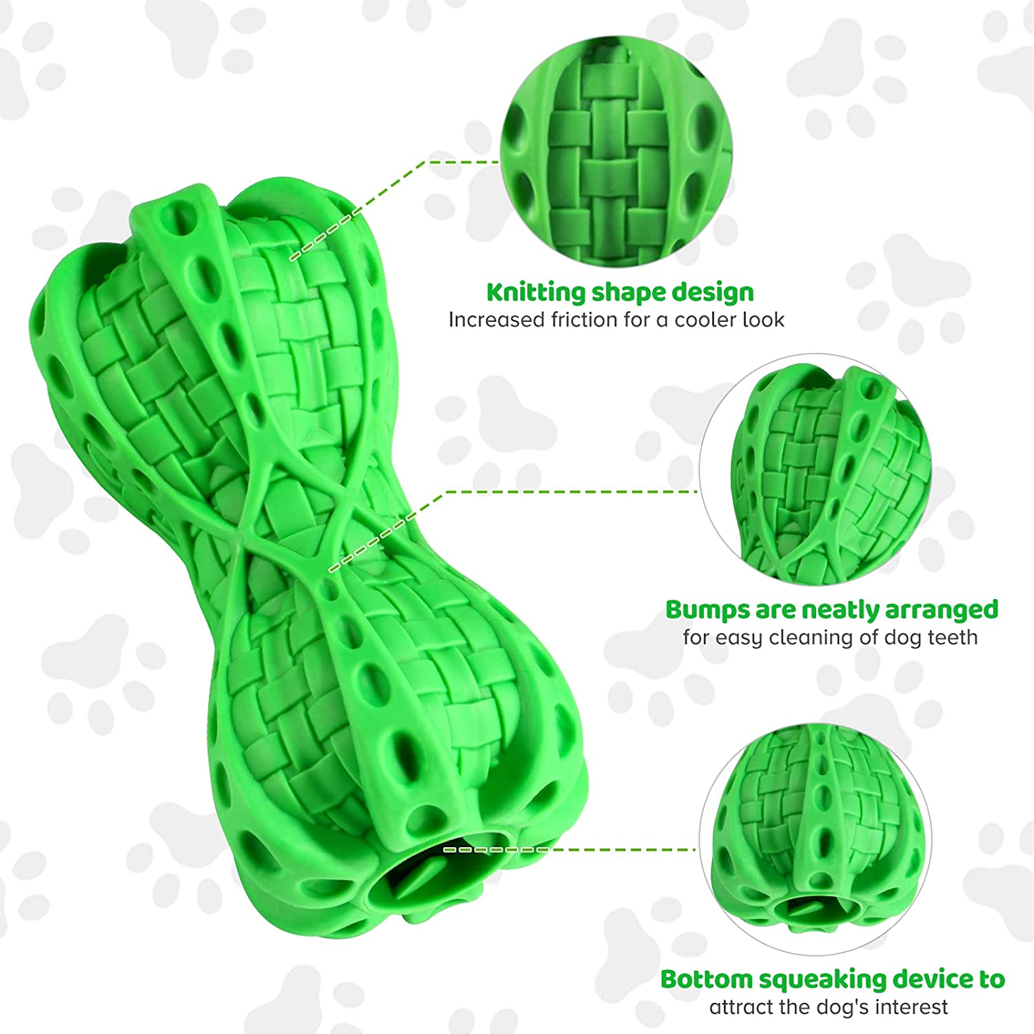 Dog Toy for Aggressive Chewer Large Medium Nearly Indestructible Super Chew Dog Toys Squeaky Dog Birthday Toy Dog Toothbrush Interactive Tough Durable Dog Toys Natural Rubber