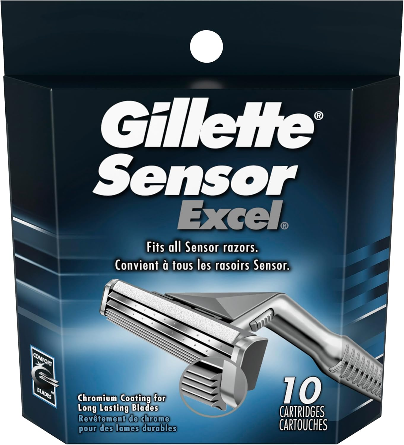 Gillette Sensor Excel Men'S Razor Blade Refills, 10 Count image number 2