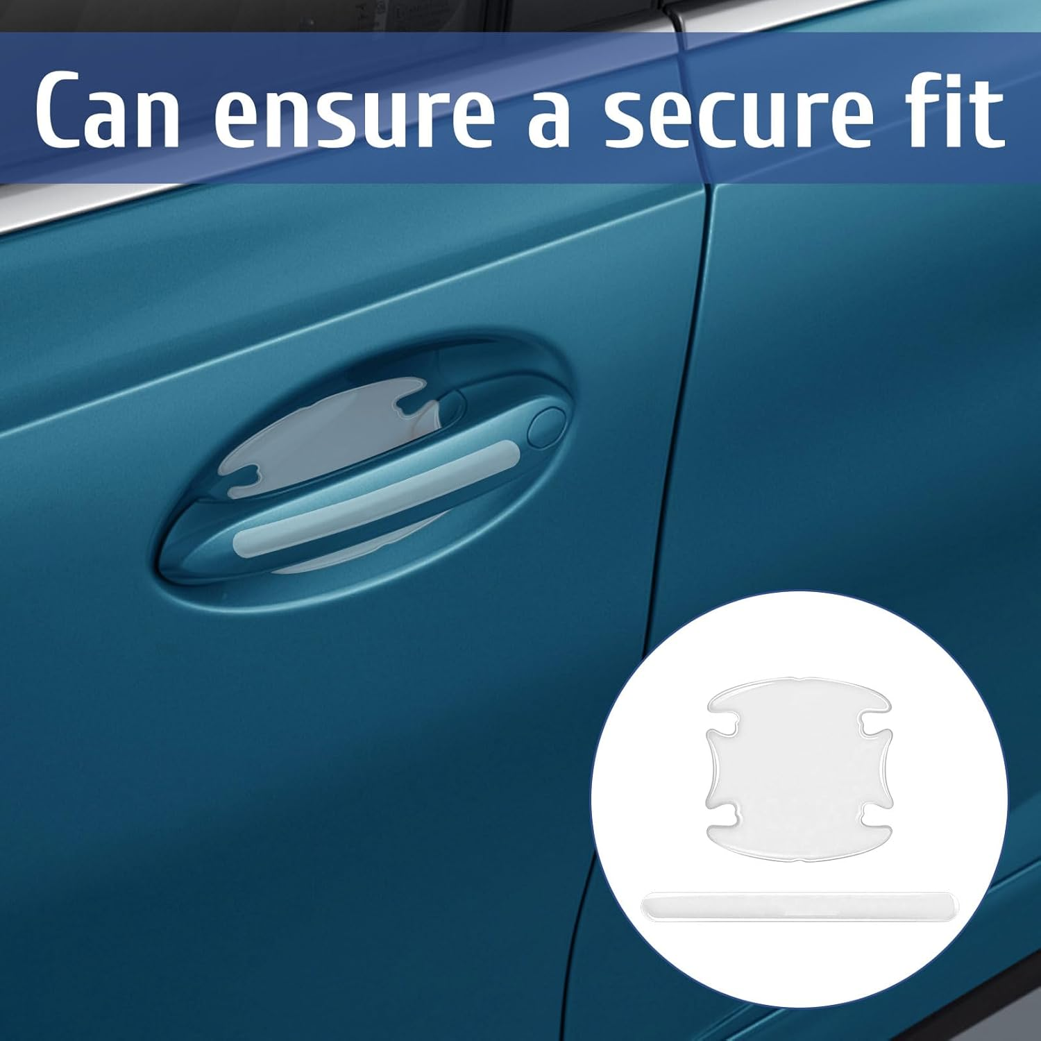 8 Pcs Car Door Handle Protector, Invisible Car Door Edge Protector, Film Waterproof Scratch Resistant Stickers, Auto Paint Protection for Dents & Daily Wear, Compatible with Nearly All Models image number 4