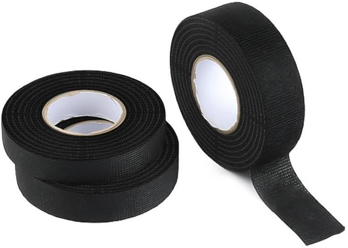 15M 9/15/19/25MM Heat-Resistant Adhesive Cloth Fabric Tape for Automotive Cable Tape Harness Wiring Loom Electrical Heat Tape (Color : 15M, Size : 15Mm) image number 1