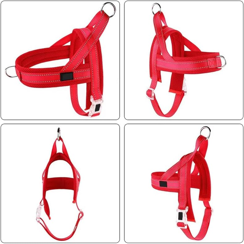 My Corgi Living Dog Harness, No Pull Design, Suitable for Small, Medium, and Large Dogs, Pink and Blue, Adjustable and Comfortable Fit, Ideal for Walking and Training (Pink, Small) image number 4