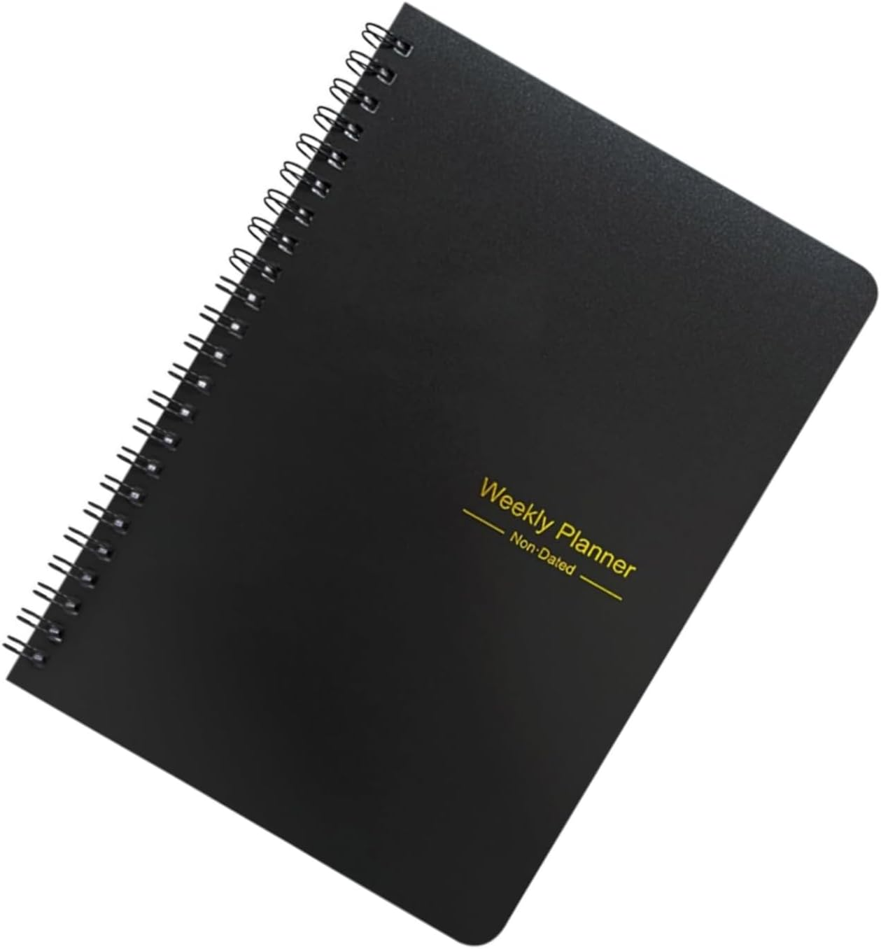 MEZOKUCEL Weekly Planner Notebook 52 Weeks Undated for Students, Work & Fitness A5 Productivity Organizer with To-Do Lists & Checklists 52 Pages for Time Management & Goal Tracking (Blue)