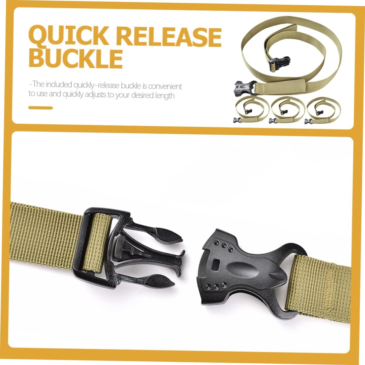 SHERCHPRY 4Pcs Strong Luggage Connectors Straps Suitcase Straps Ratchet Belt for Travel Gear Storage image number 3