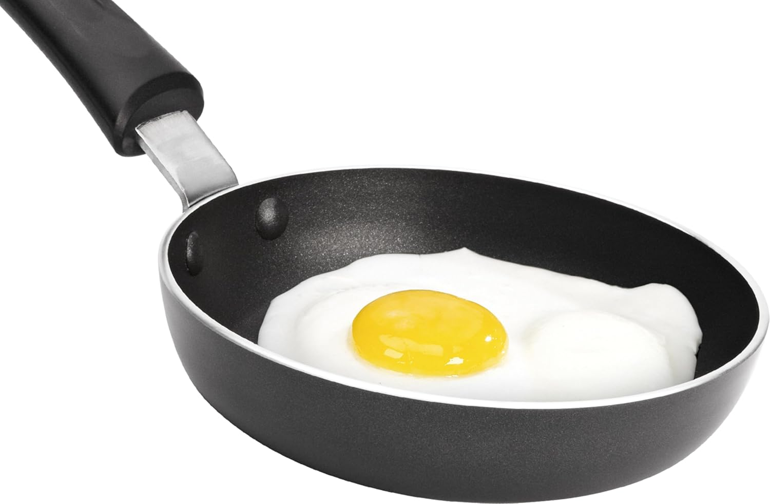 Goodcook Everyday Nonstick Aluminum 4.6" Mini Frying Pan, Black image number 2