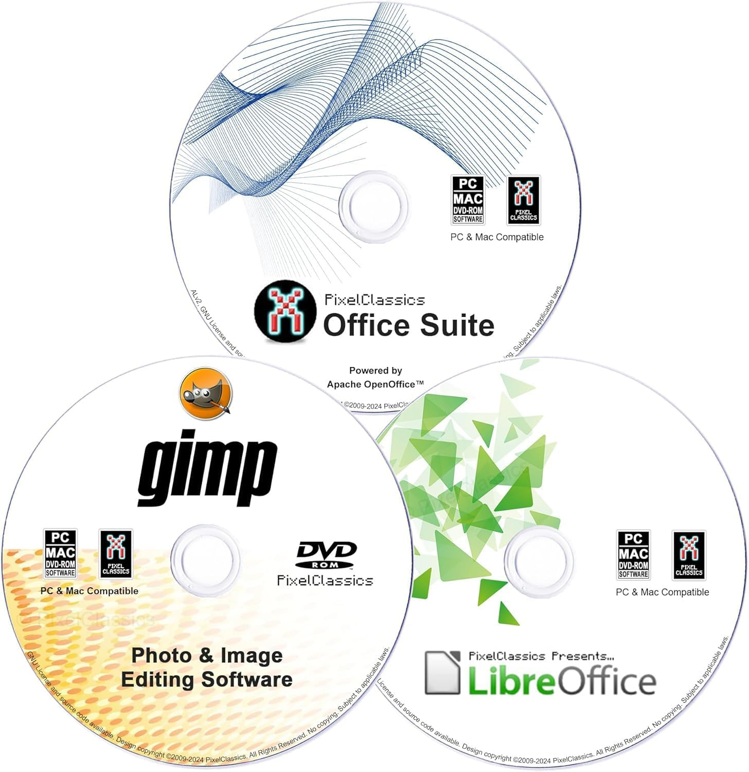 Office Suite & Libreoffice 2025 on CD Disc Compatible with Microsoft Office + GIMP Photo Editing Software Compatible with Adobe Photoshop Element 2025 for Windows PC and Mac image number 1