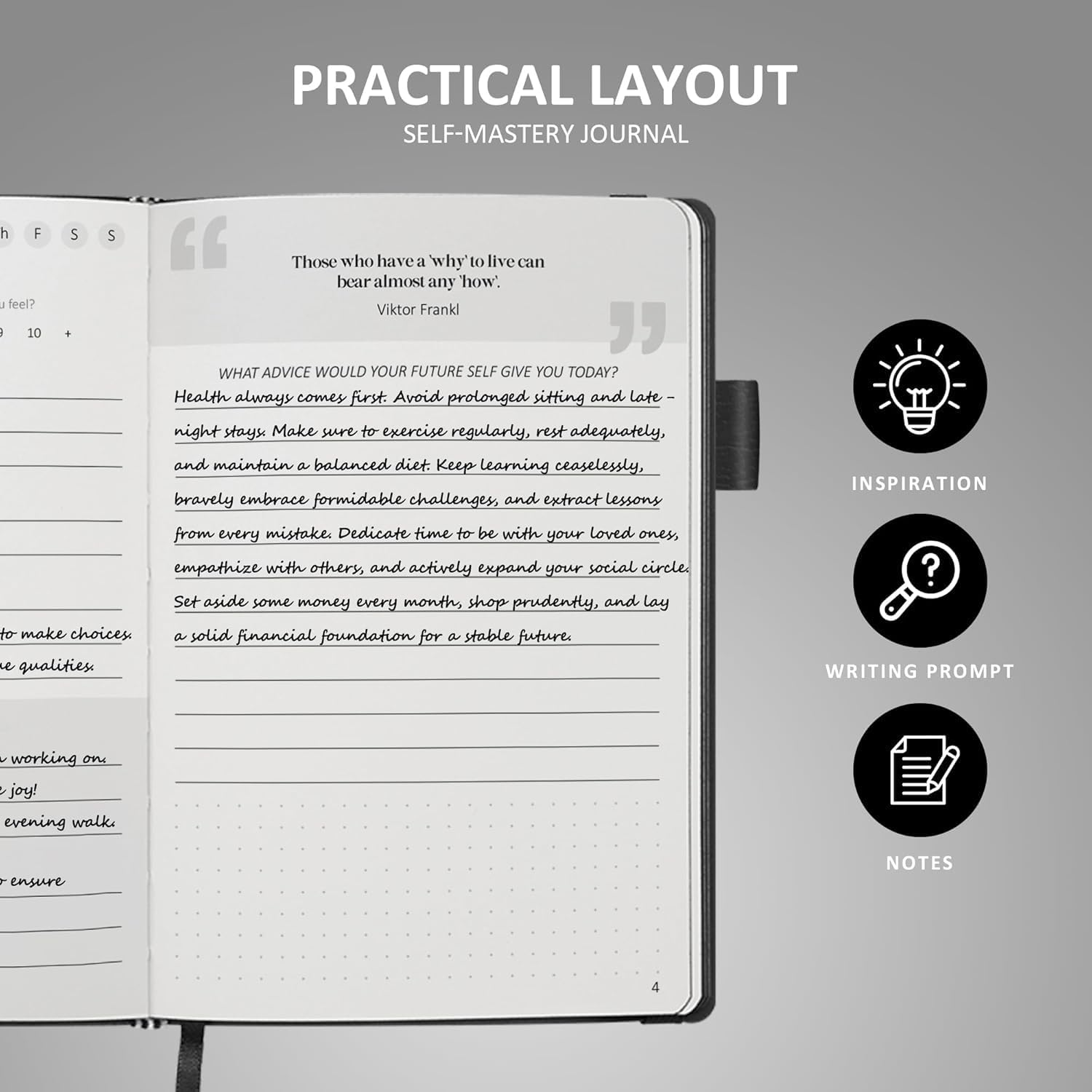 5 Minute Gratitude Journal for Men with Prompts | 15-Week Self Care Journal for Mental Health, Self-Reflection and Happiness | Inspire Wellness and Growth image number 4