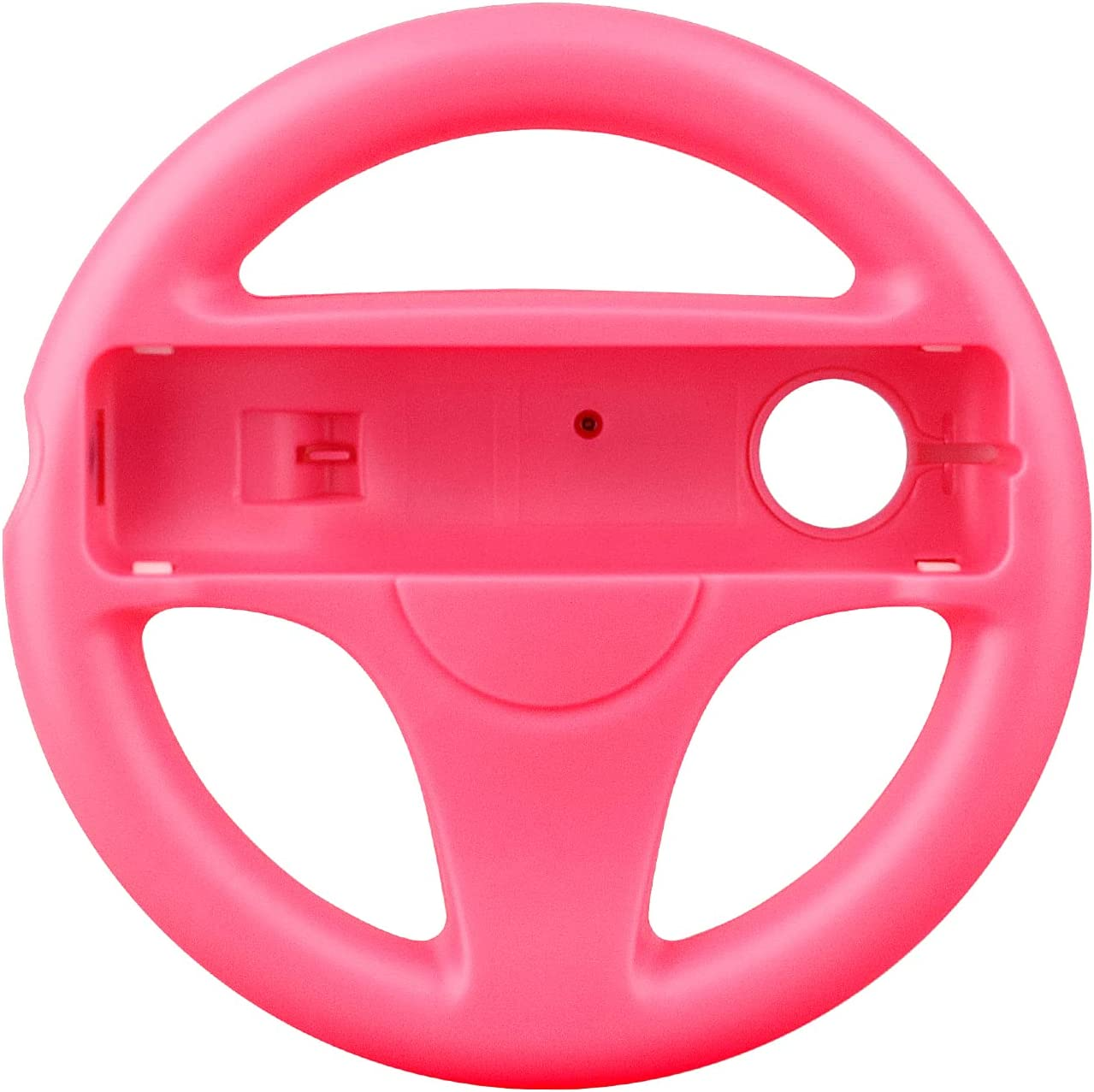 OSTENT Mario Kart Racing Games Steering Wheel Compatible for Nintendo Wii Remote Controller Color White