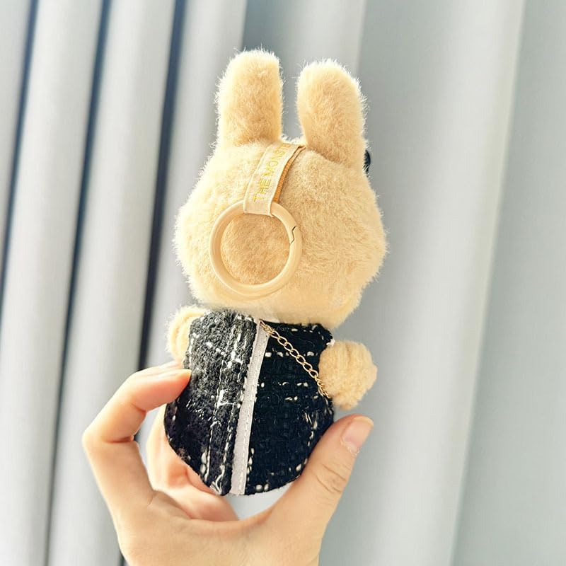 17Cm Doll Clothes Suitable for 17Cm Labubu 1Bag+1Shoes+1Dress+1Hairband No Doll