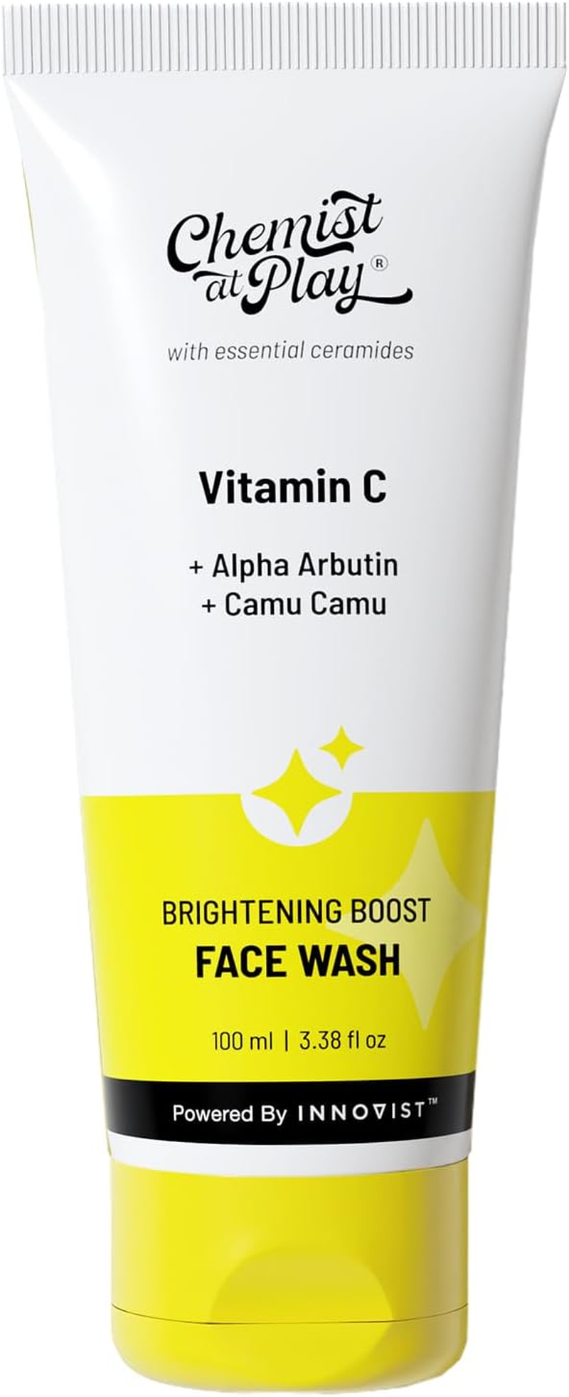 Chemist at Play Brightening Boost Face Wash with 30X Vitamin C Cleans Oil & Dirt Fades Dark Spots Boosts Radiance for All Skin Types for Men & Women Vegan SLS & Paraben Free 100Ml image number 1