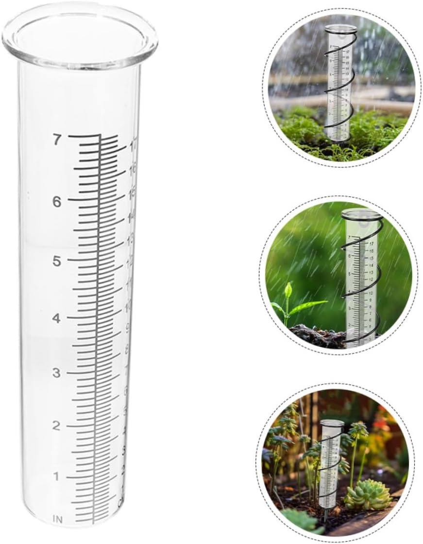 ARTIBETTER 2Pcs Freeze Rain Gauge Tubes Plastic Replacement for Outdoor Garden Lawn Water Measurement with Clear Graduations Lightweight image number 1
